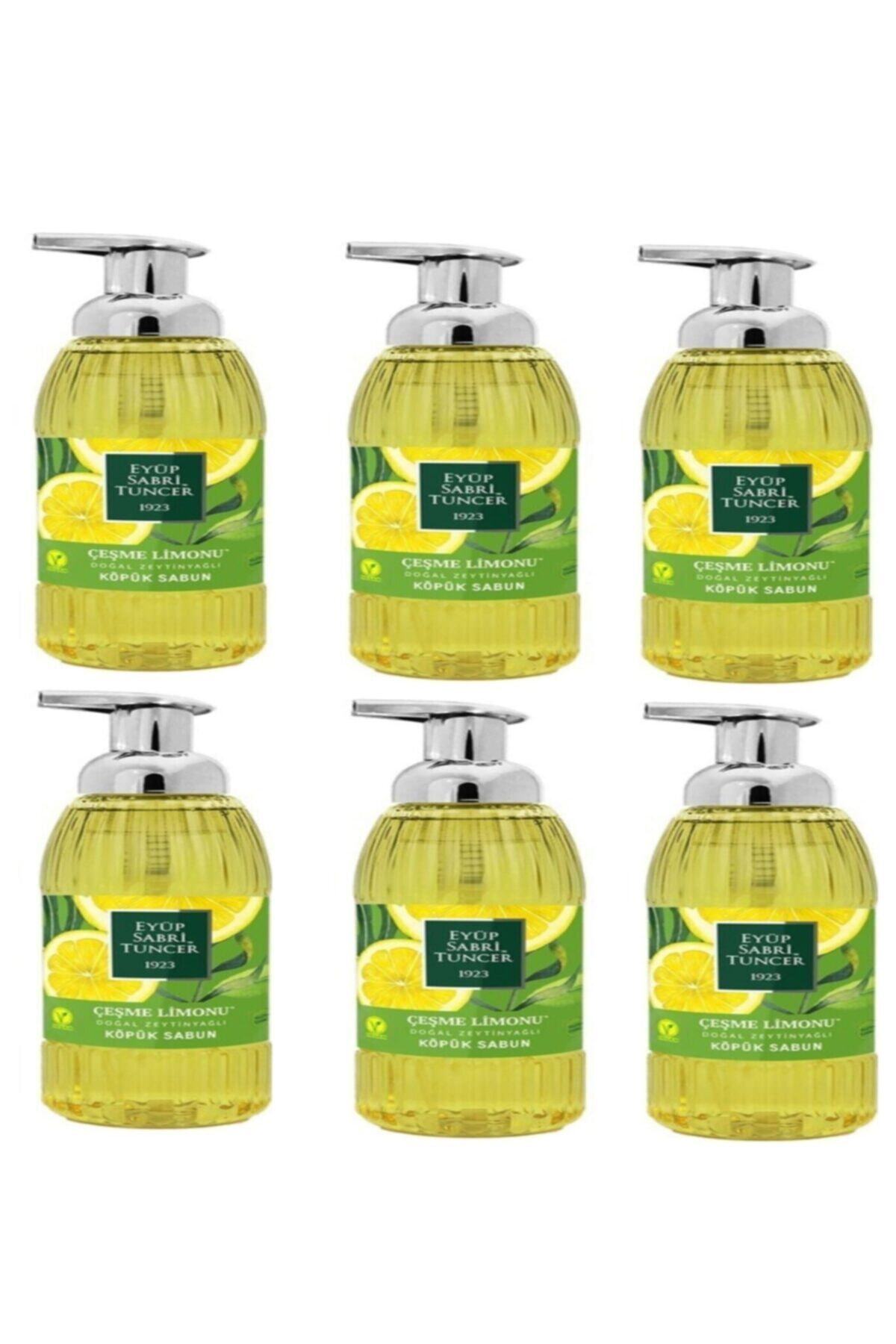 Doğal Zeytinyağlı Çeşme Limonu Köpük Sabun 6 Lı Paket