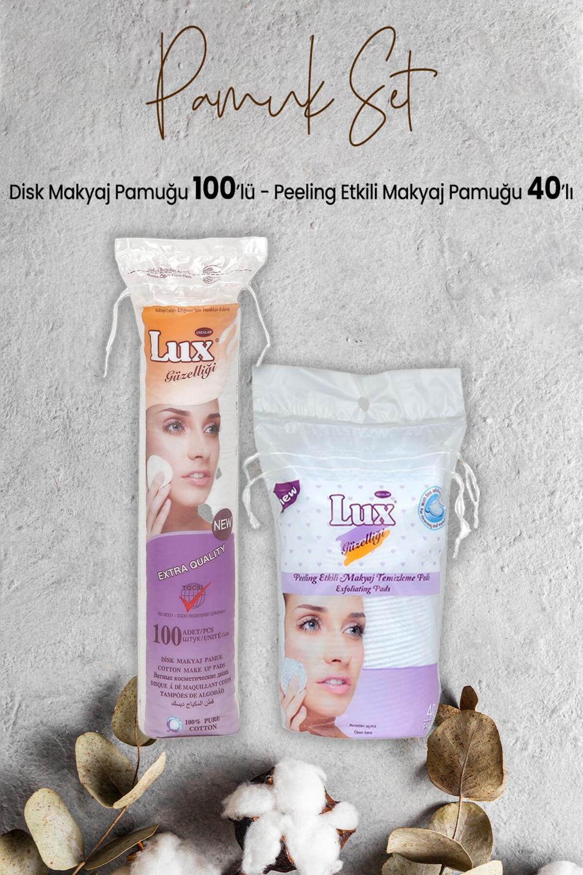Peeling Etkili Makyaj Pamuğu 40' lı ve Disk Makyaj Pamuğu 100'lü