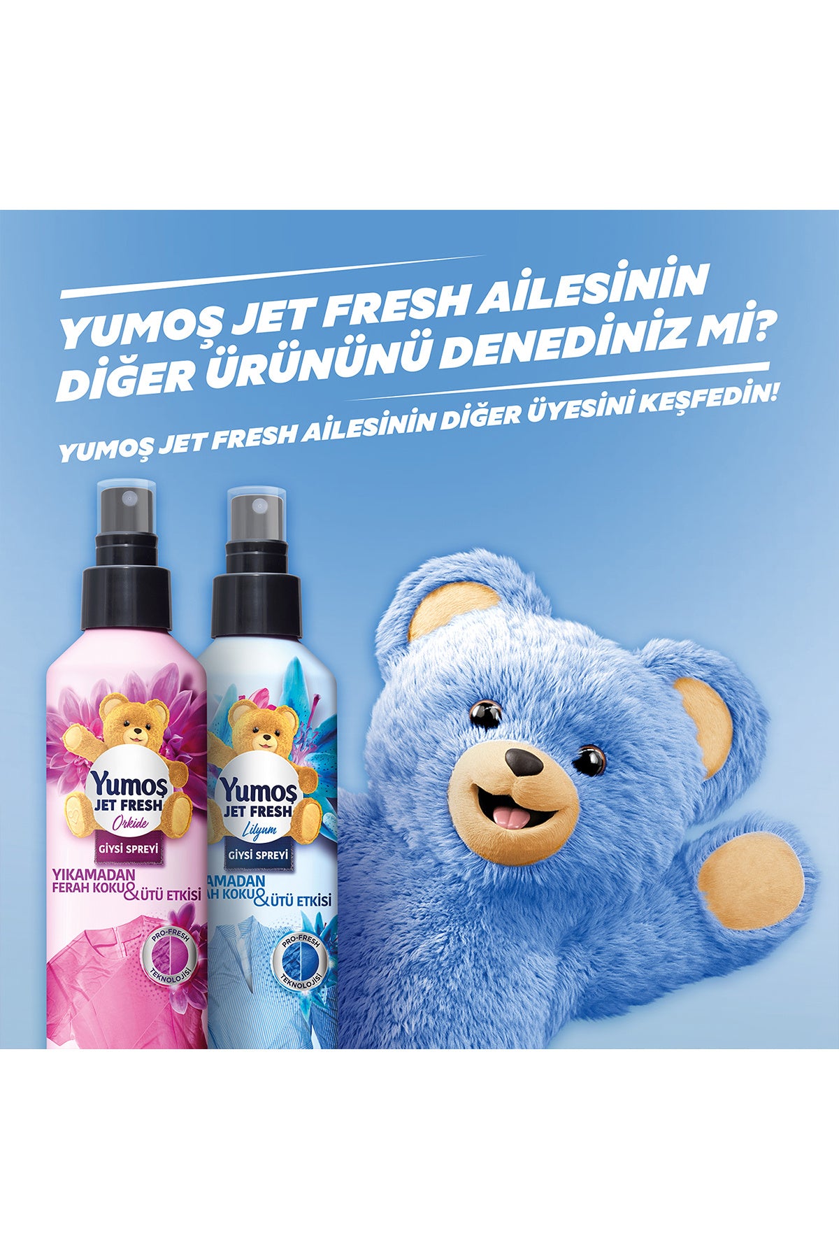 Jet Fresh Giysi Spreyi Lilyum 200 ml 2 Adet