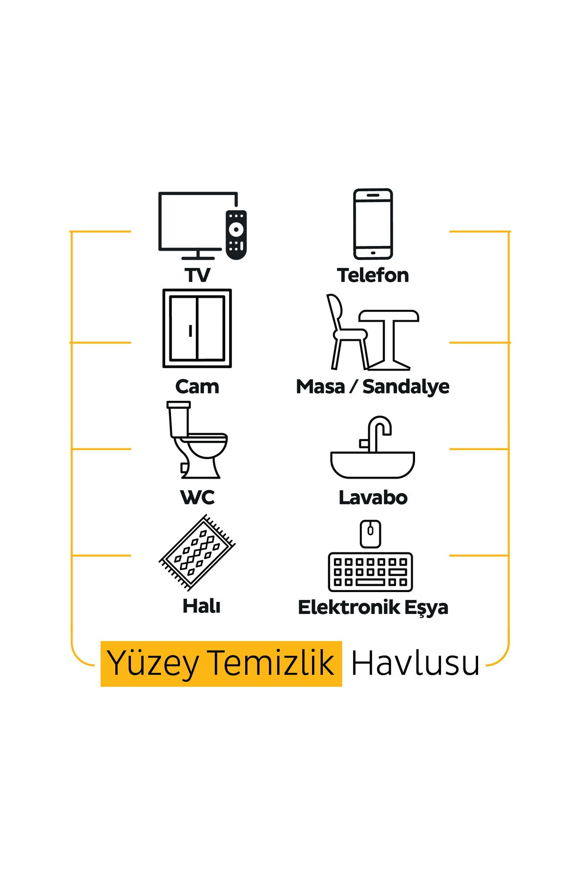 Easy Clean Premium Arap Sabunu Katkılı Yüzey Temizlik Havlusu Mendili 3x100 (300 Yaprak)