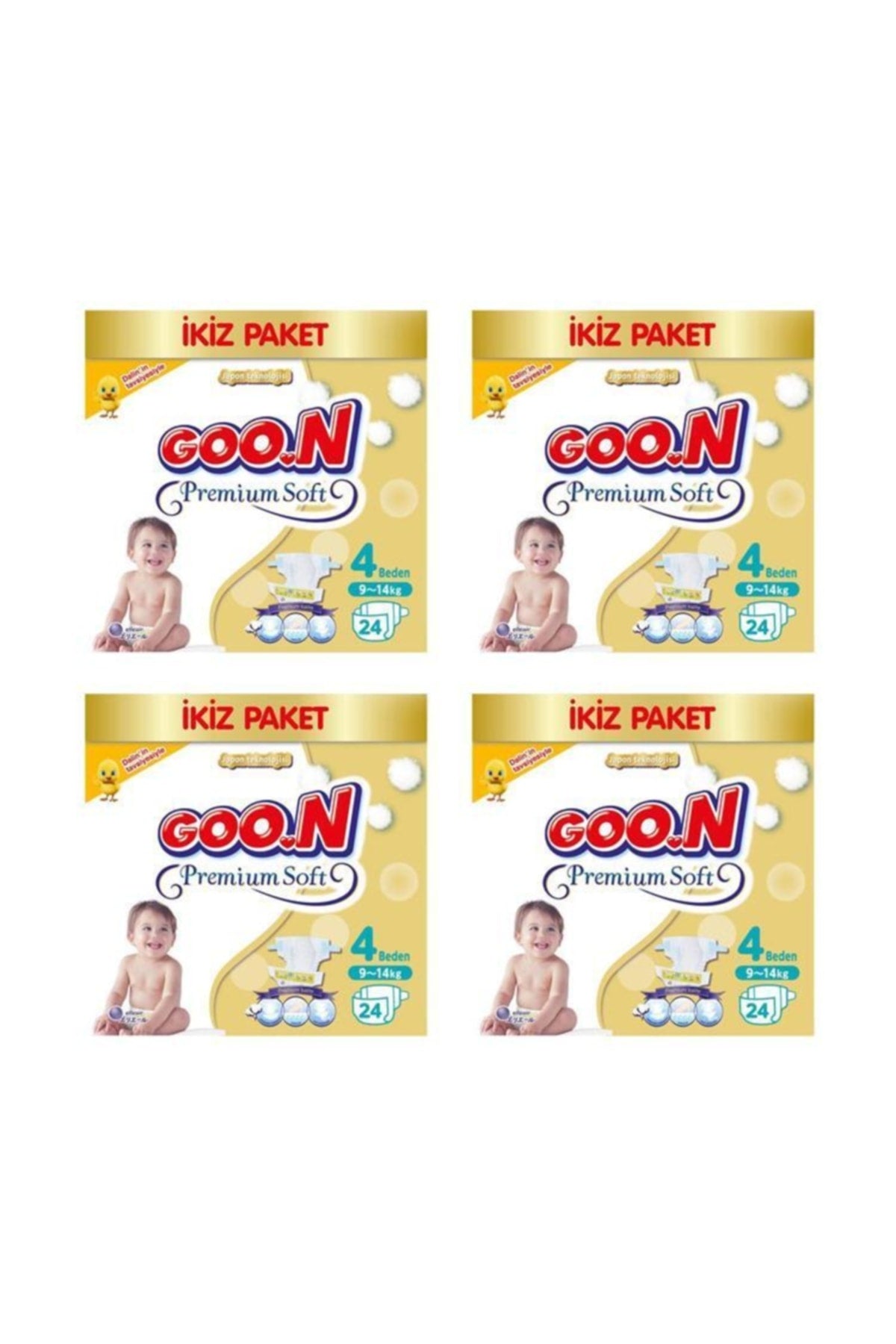 Bebek Bezi Premium Soft 4 Beden Ekonomik Paket 96