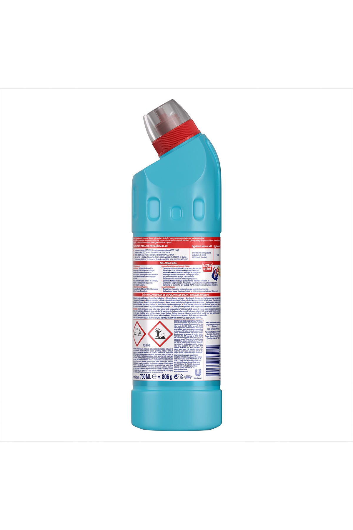 Çamaşır Suyu Yoğun Kıvamlı Okaliptus Ferahlığı 750 ml x6
