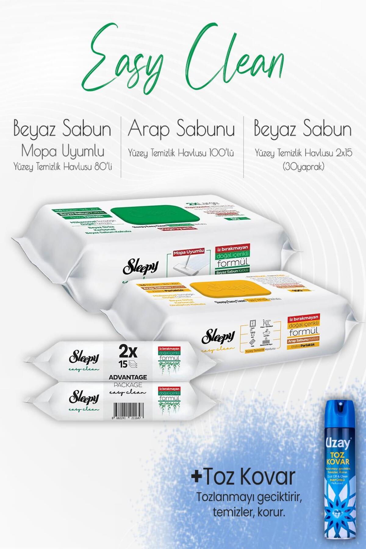 Easy Clean Yüzey Temizlik Havlusu Seti 6 ve Toz Kovar