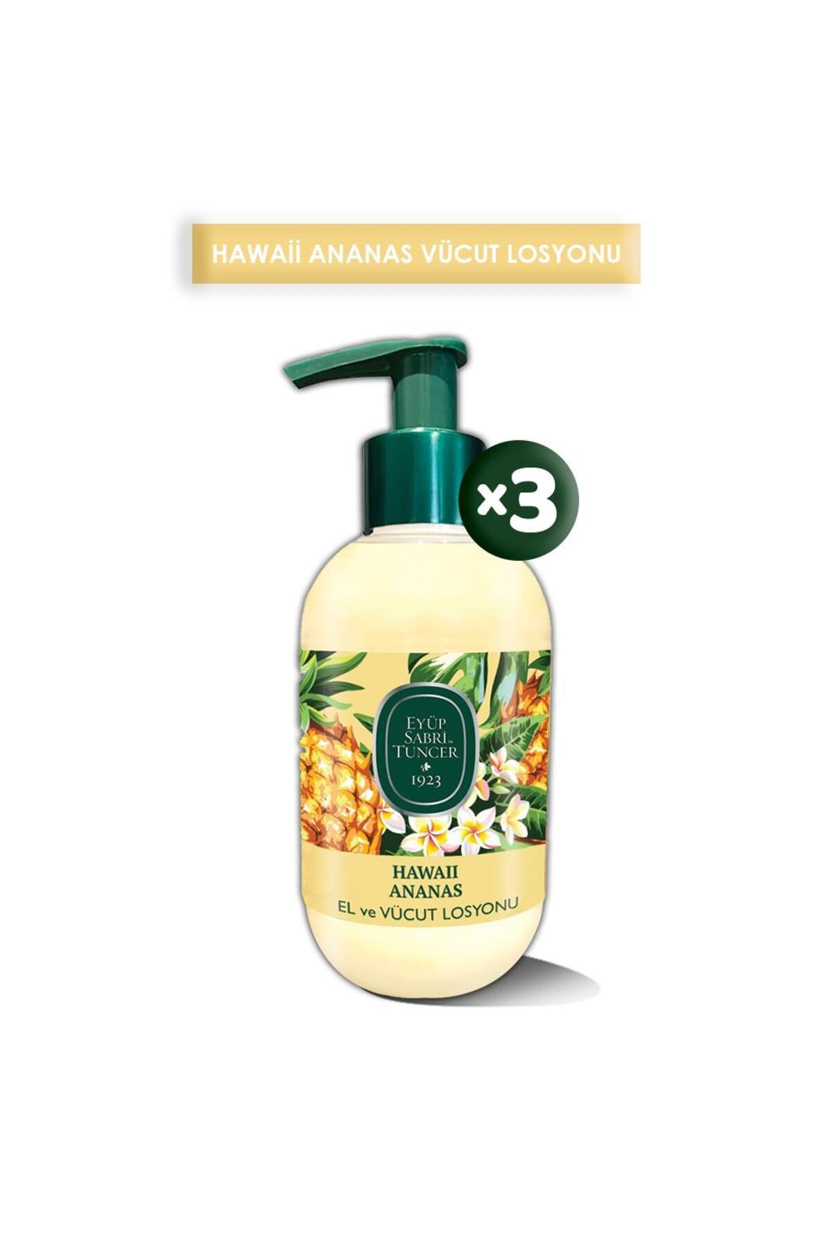 Hawaii Ananas El ve Vücut Losyonu 280 ml x 3