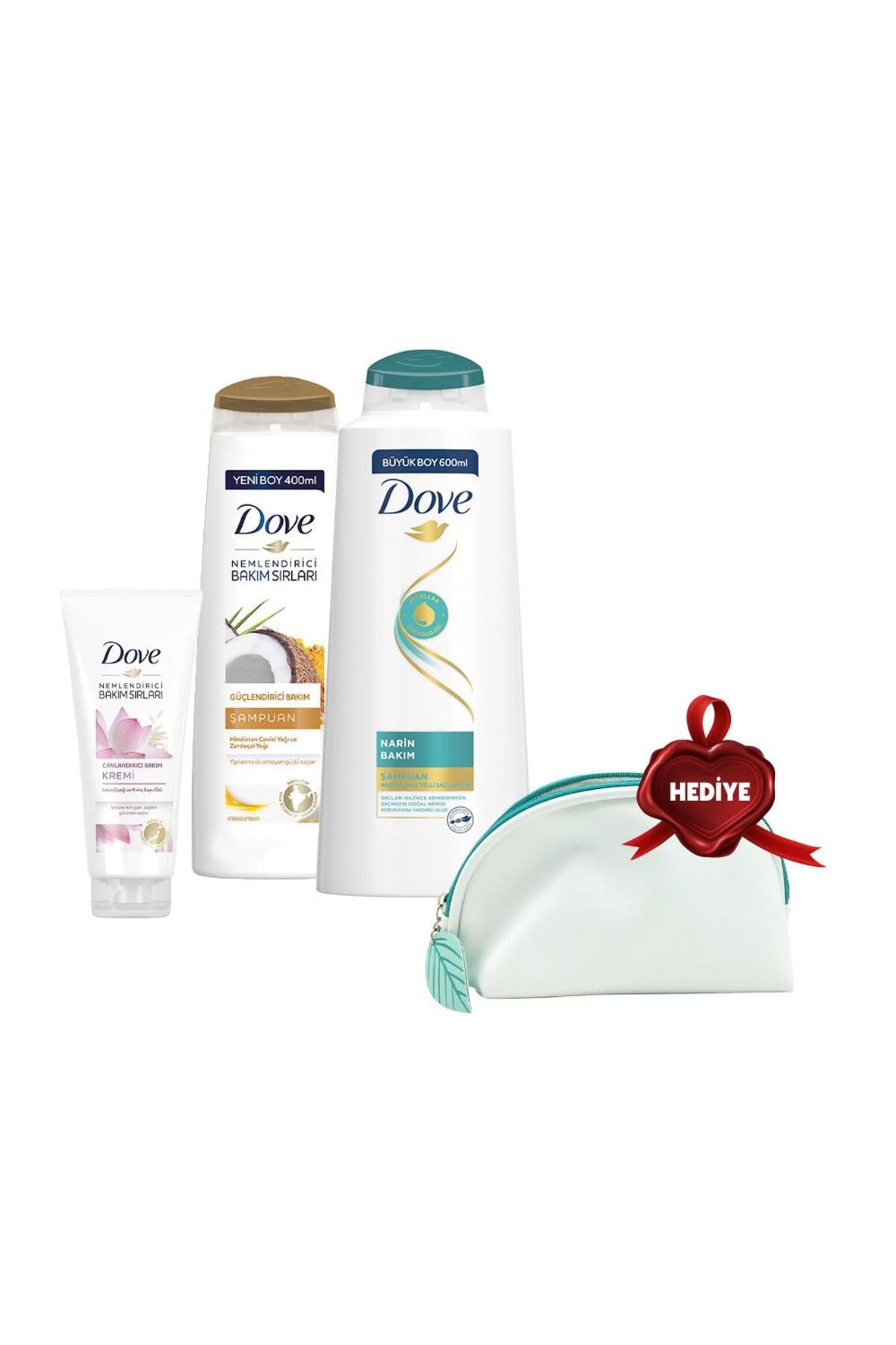 Şampuan 600 ml, 400 ml ve Saç Kremi Lotus, Çanta Hediyeli