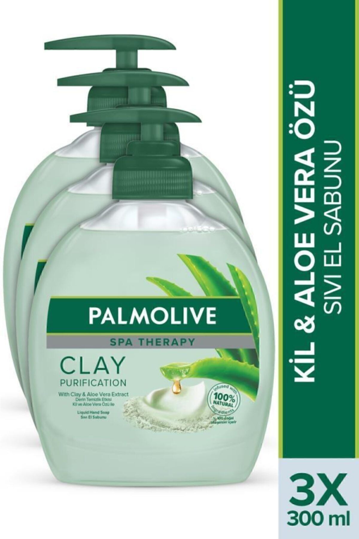 Spa Therapy Clay Purification Kil Ve Aloe Vera Özü Sıvı El Sabunu 3 X 300 ml