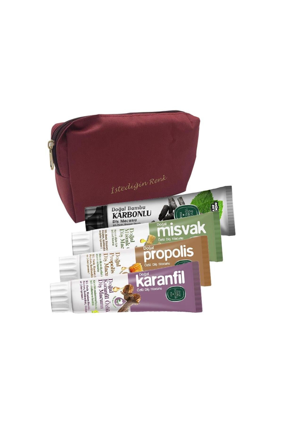 Karanfil, Misvak, Propolis Ve Bambu Diş Macunu 75 Ml, Slogan Çanta Hediyeli