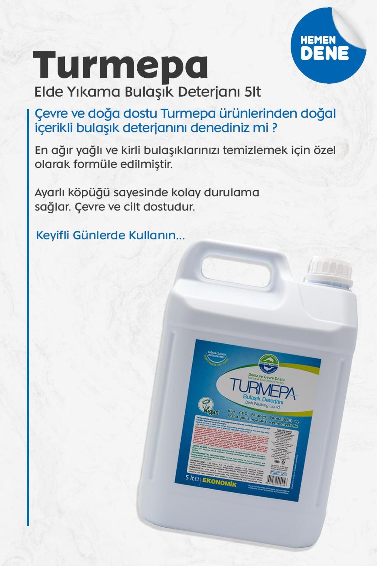 Elde Yıkama Bulaşık Deterjanı 5 Litre