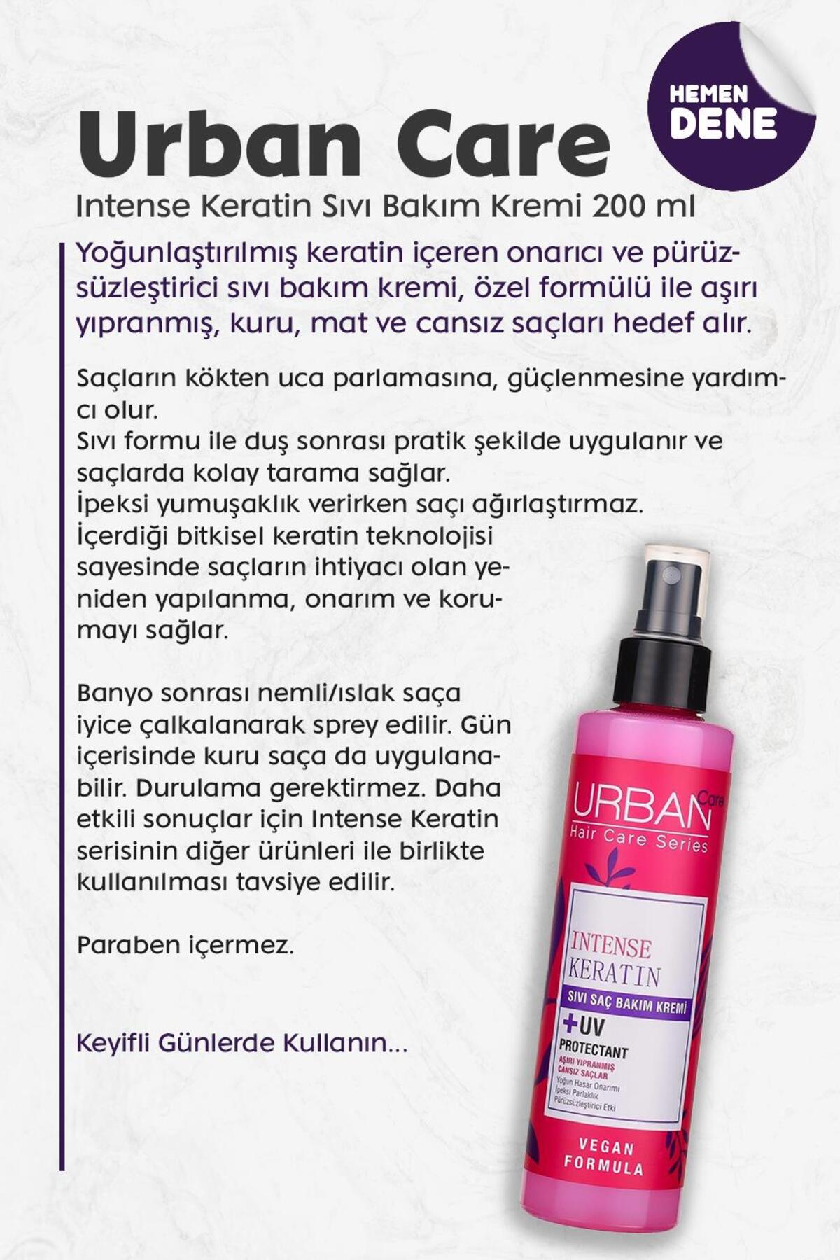 Intense Keratin Sıvı Bakım Kremi 200 ml