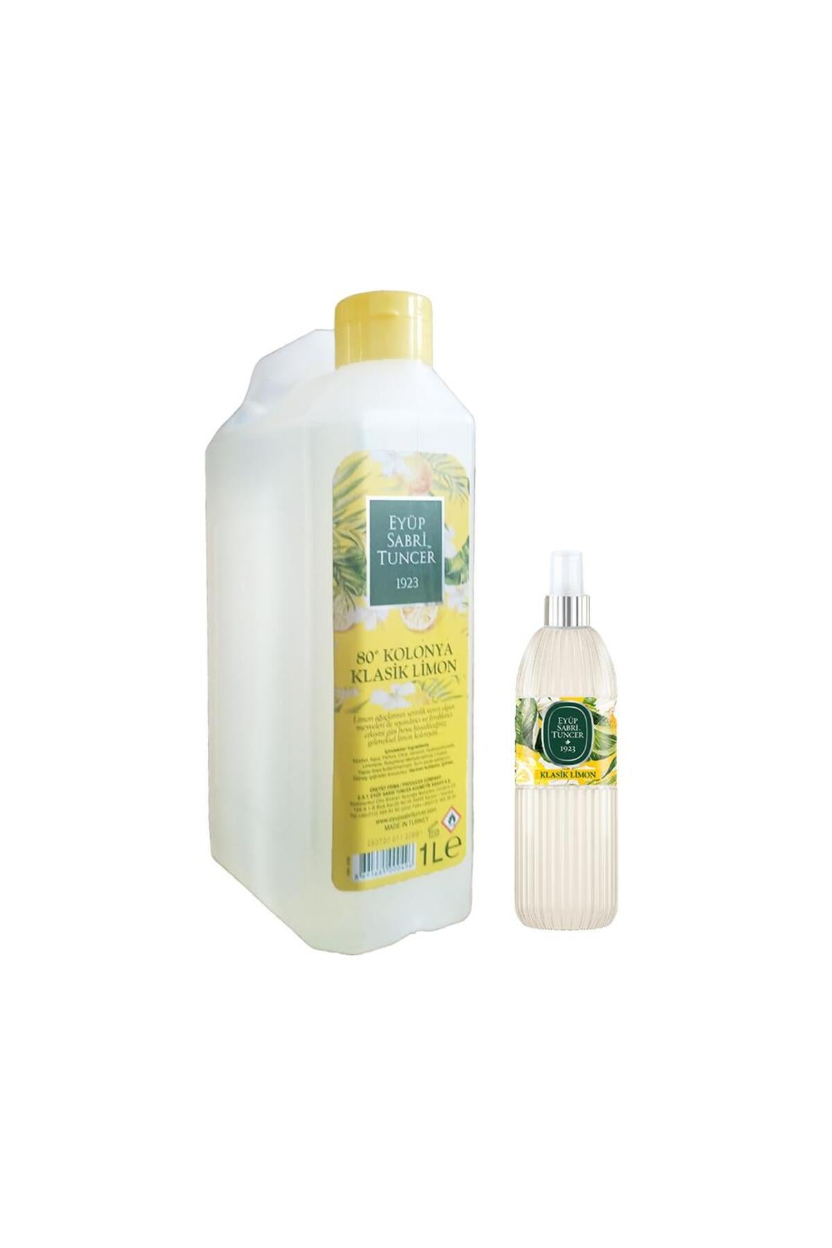 Klasik Limon Kolonyası 1 lt (Bidon Tipi) ve 150 ml Pet