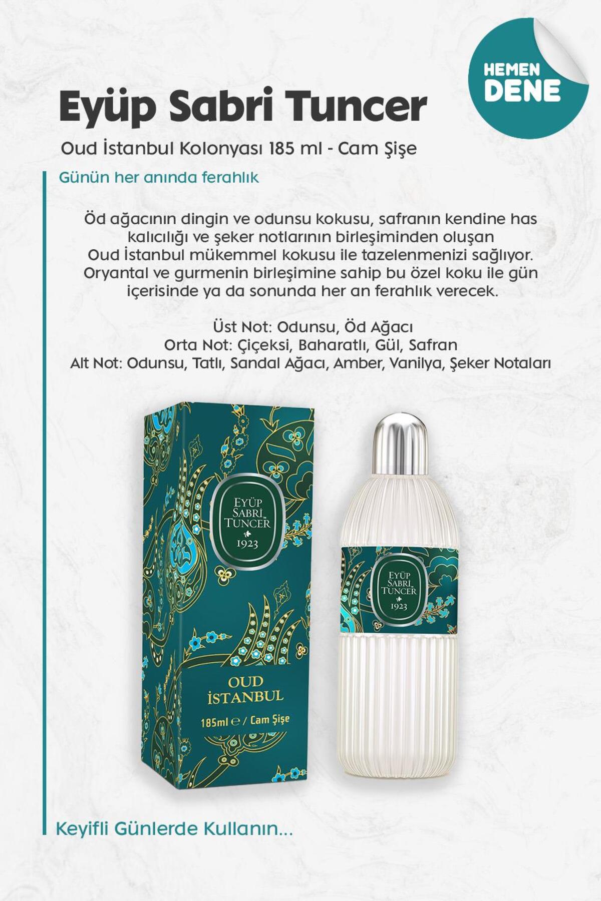 Oud İstanbul Kolonyası 185 ml - Cam Şişe