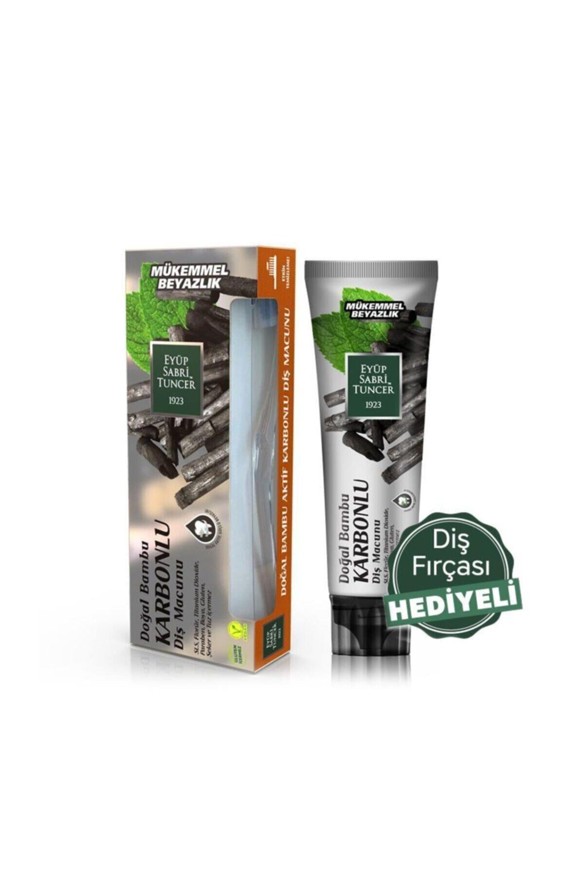 Doğal Aktif Bambu Karbonlu Diş Macunu 75 ml + Diş Fırçası Hediyeli