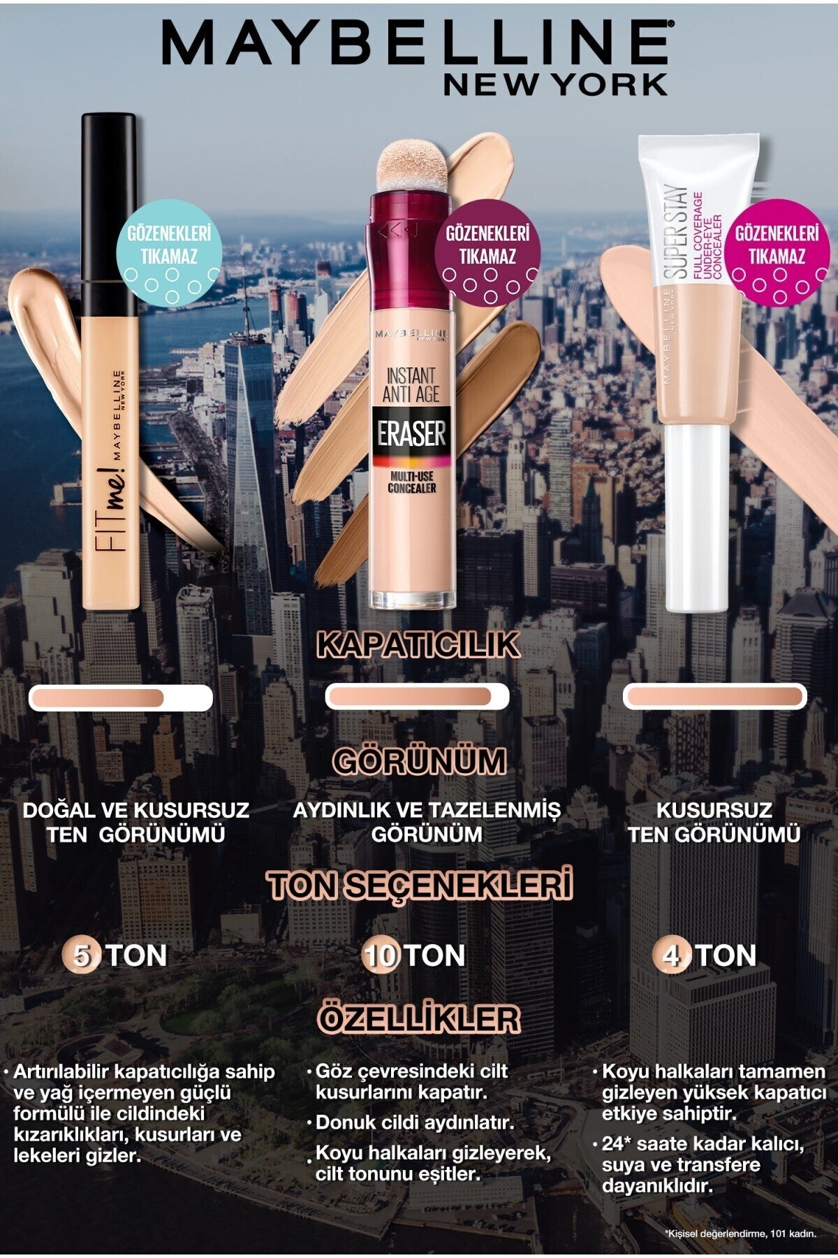 Instant Anti Age Eraser Kapatıcı 03 Fair