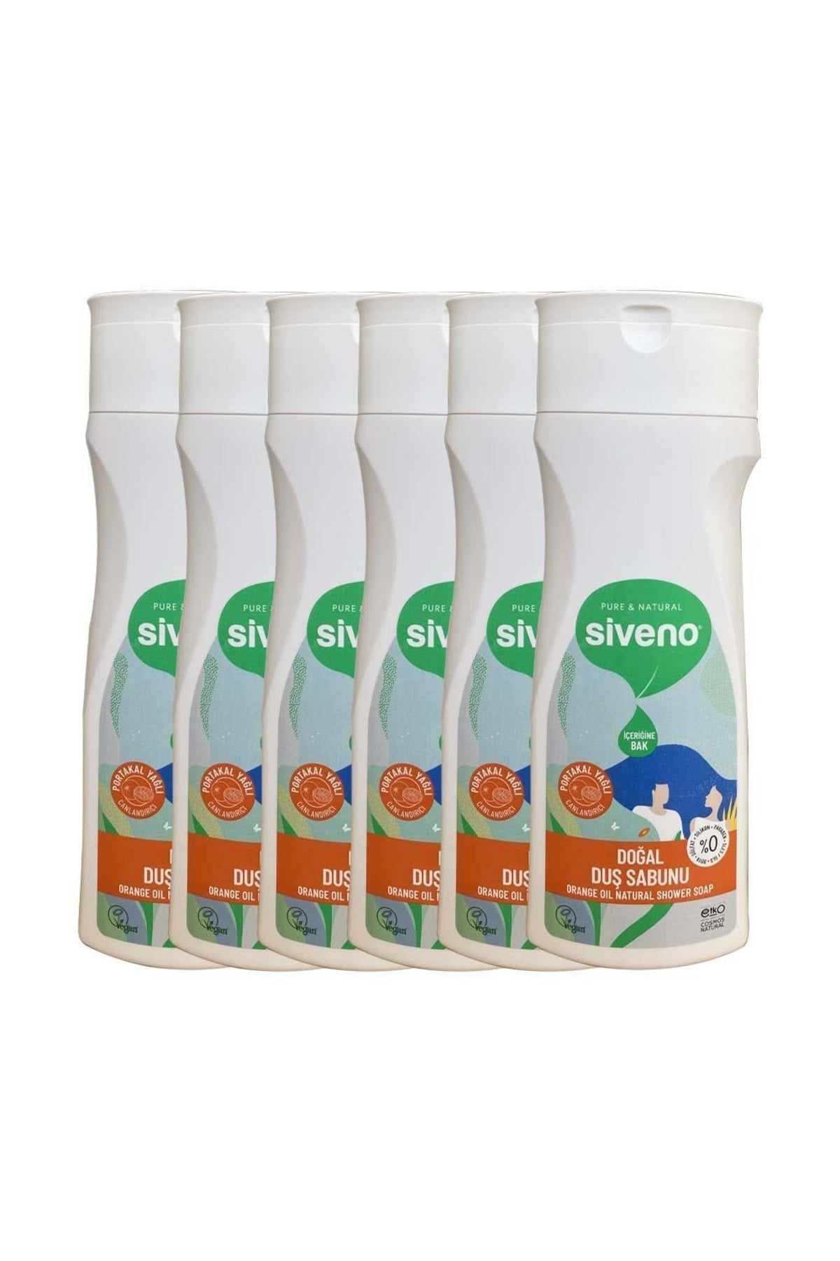 Portakal Yağlı Doğal Duş Sabunu 300 Ml X 6