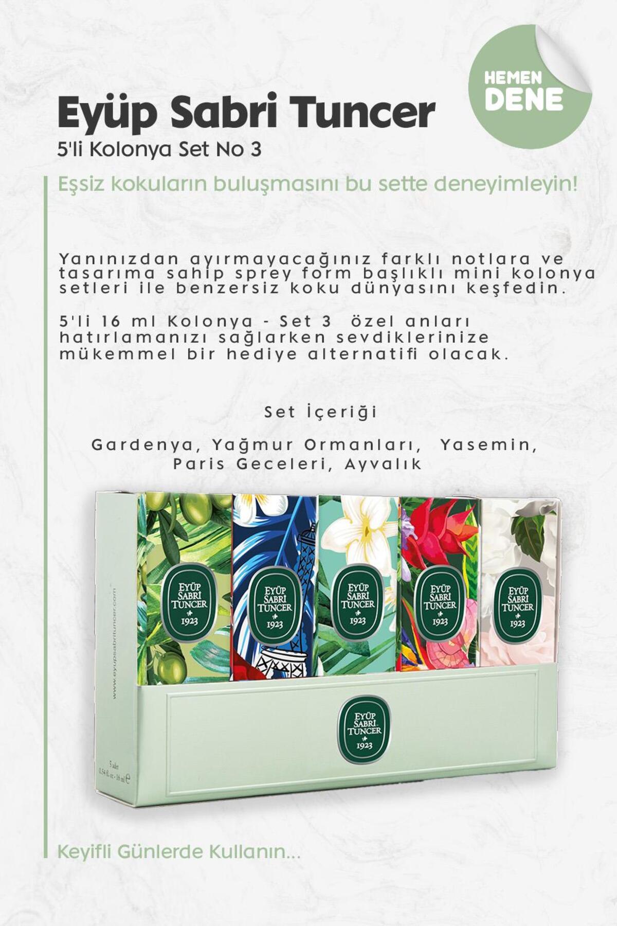 5'li Kolonya Set No 3