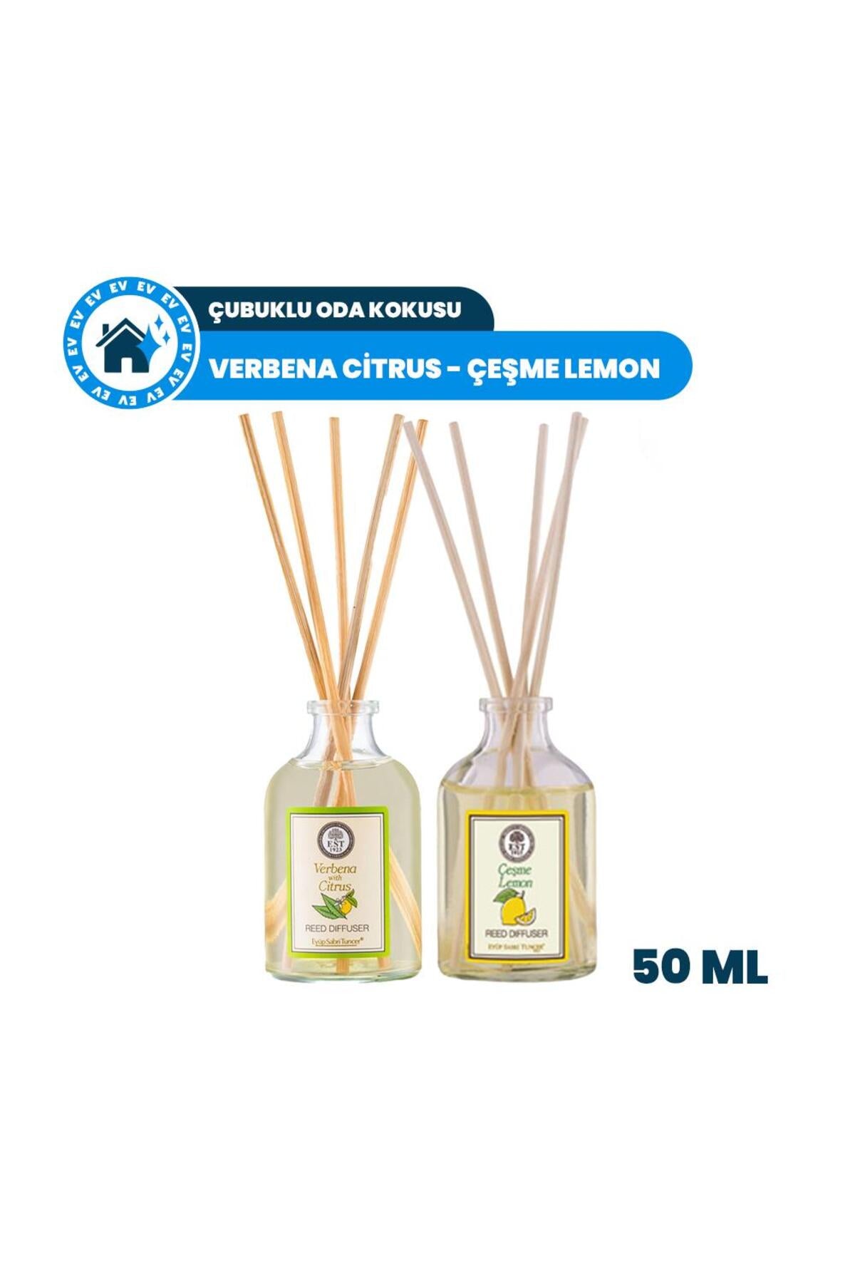 Çubuklu Oda Kokusu Verbena Citrus ve Çeşme Lemon 50 ml