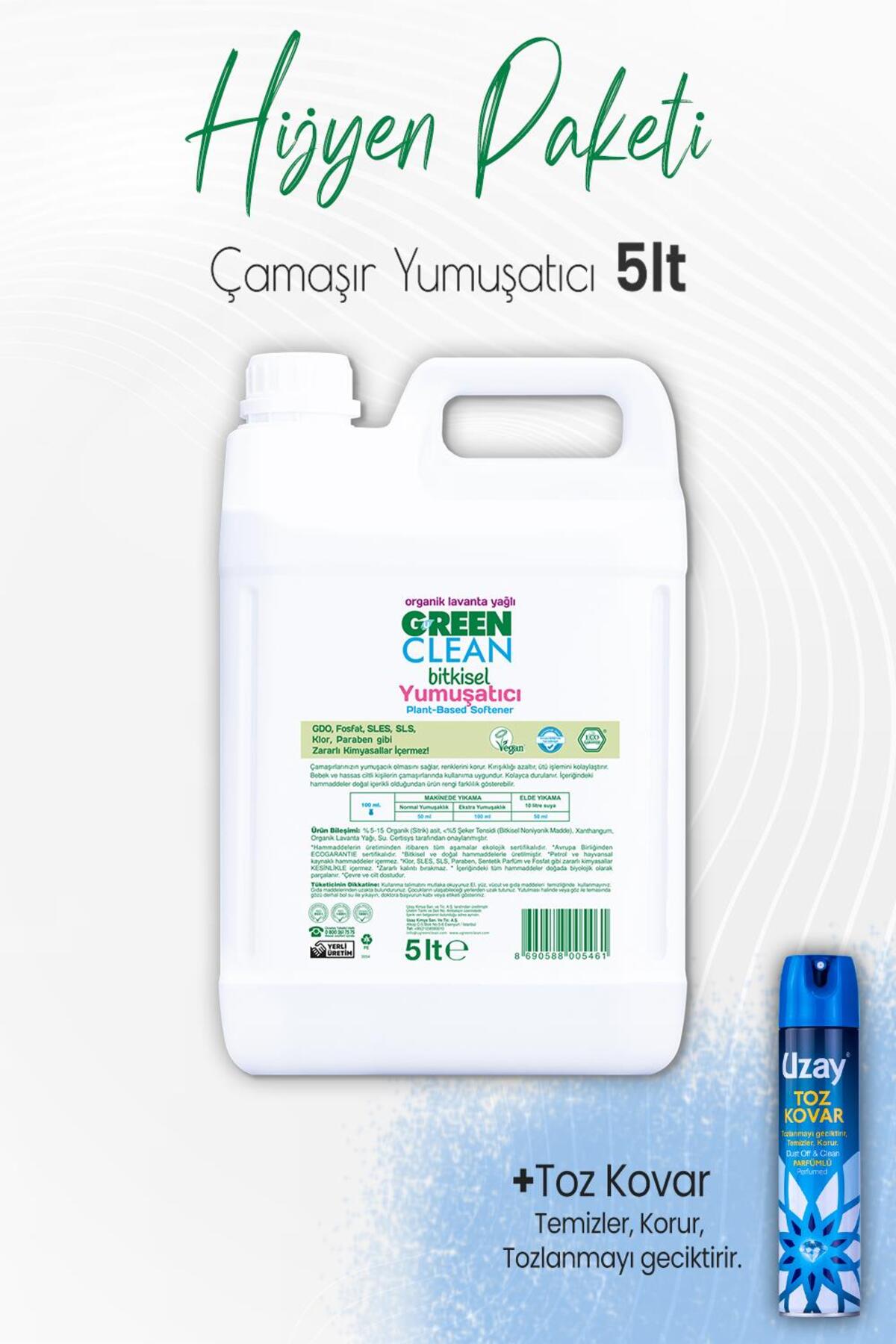 Bitkisel Çamaşır Yumuşatıcı 5 Lt Ve Toz Kovar Parfümlü 300 ml