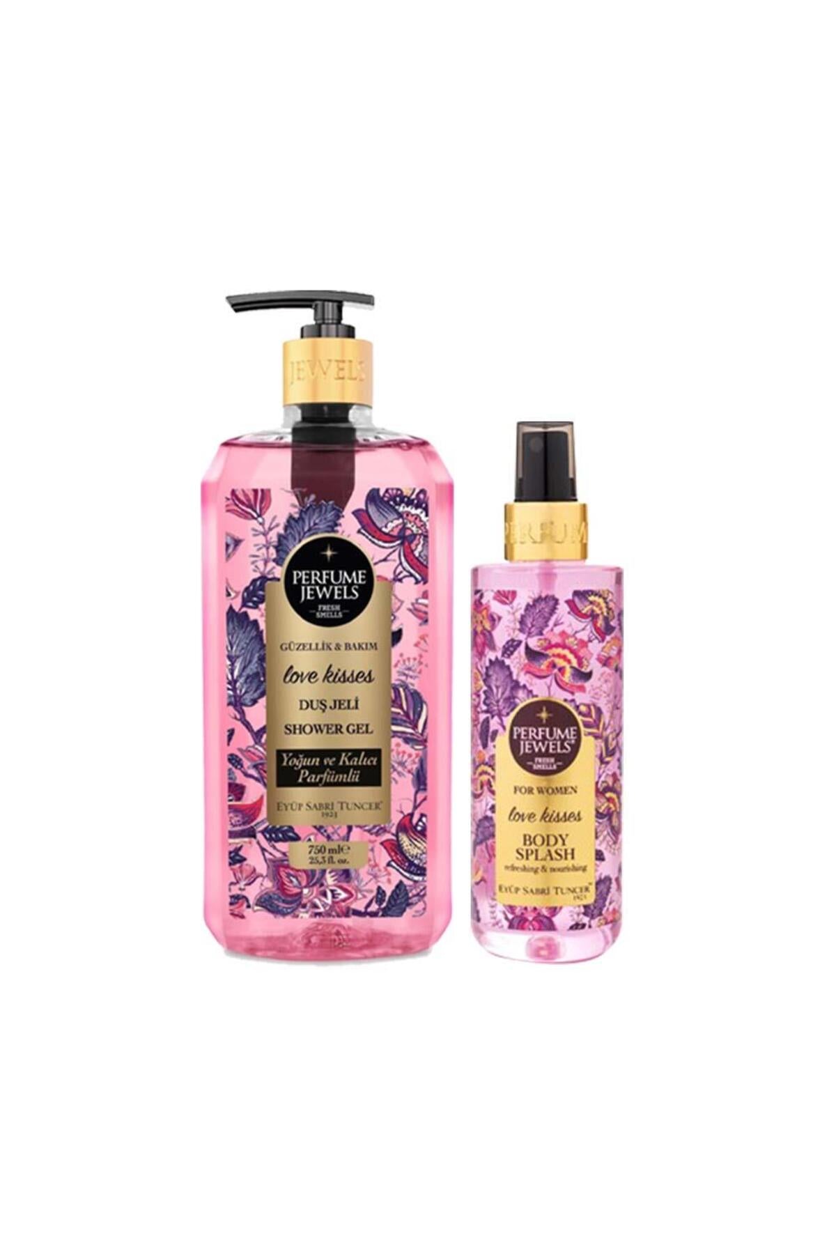 Love Kisses Duş Jeli 750 ml Ve Pj Body Splash Love Kisses 250 ml