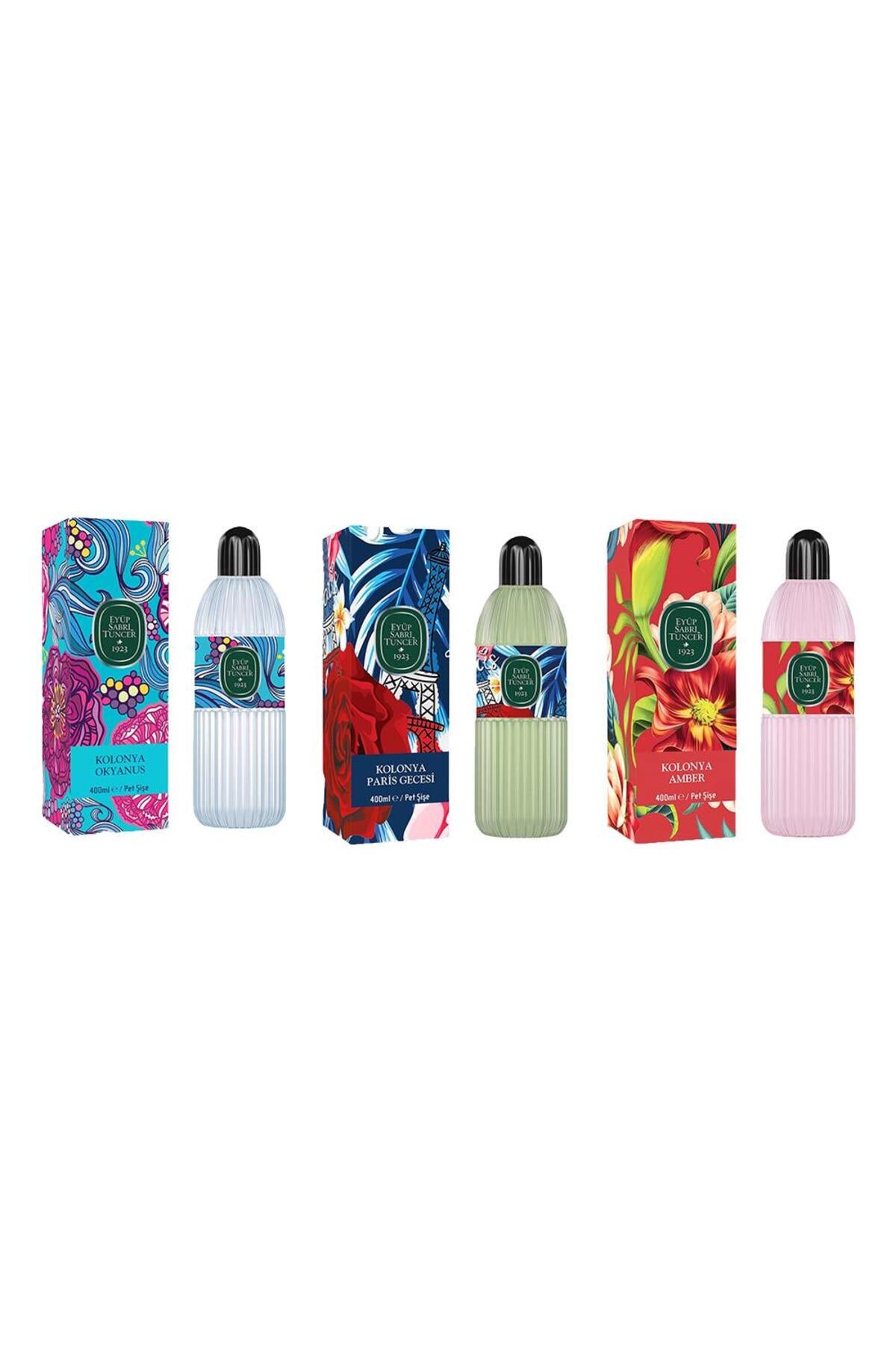 Kolonya Okyanus, Paris Gecesi ve Amber Pet Şişe 400 ml