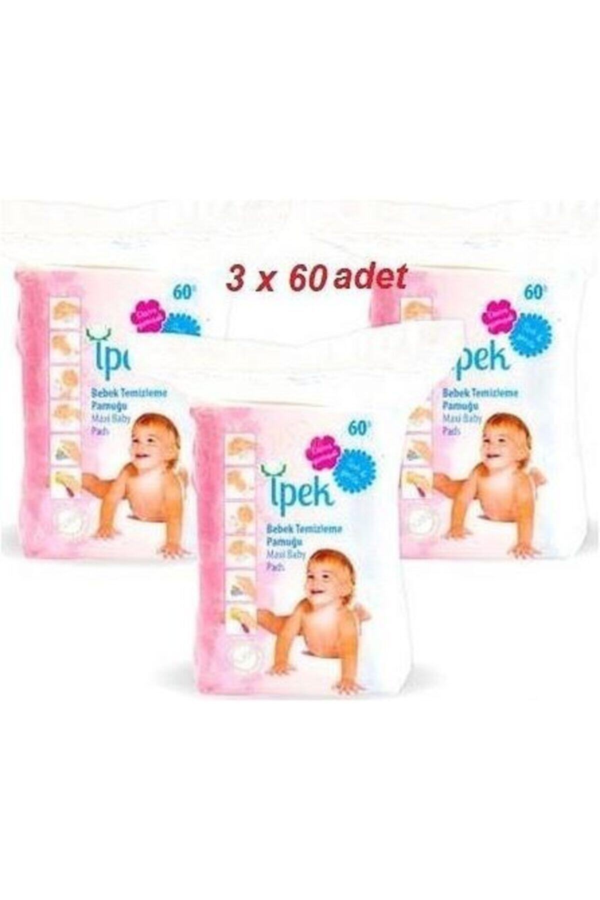Maxi Bebek Temizleme Pamuğu 60'lı 3 Paket