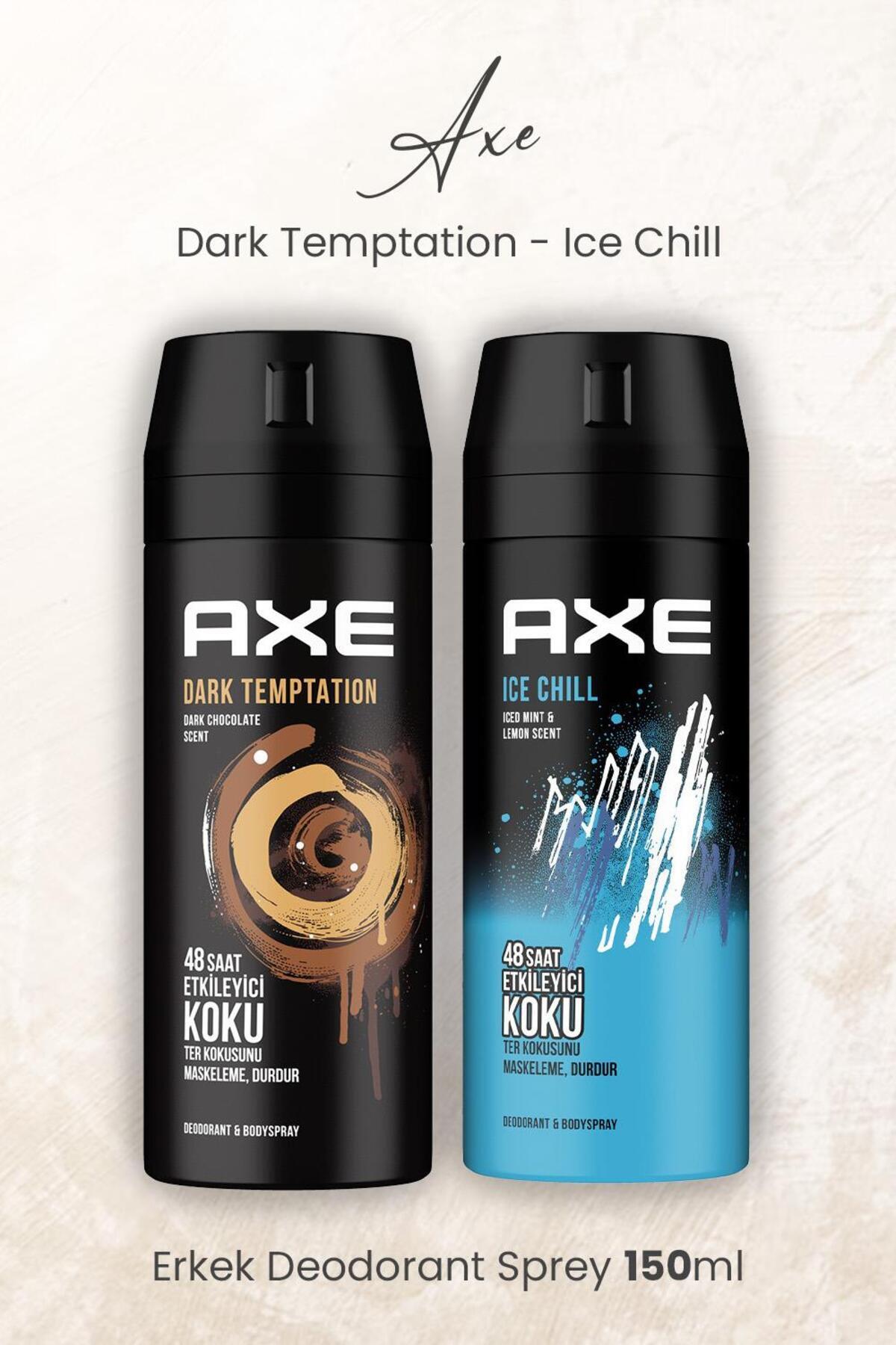 Erkek Deodorant Sprey Dark Temptation ve Apollo 150 ml