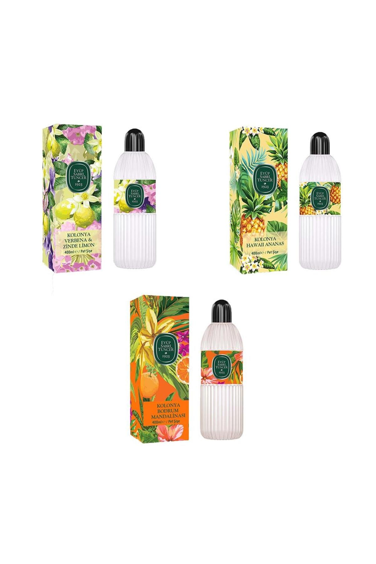 Kolonya Bodrum Mandalinası, Verbena & Zinde Limon ve Hawaii Ananas