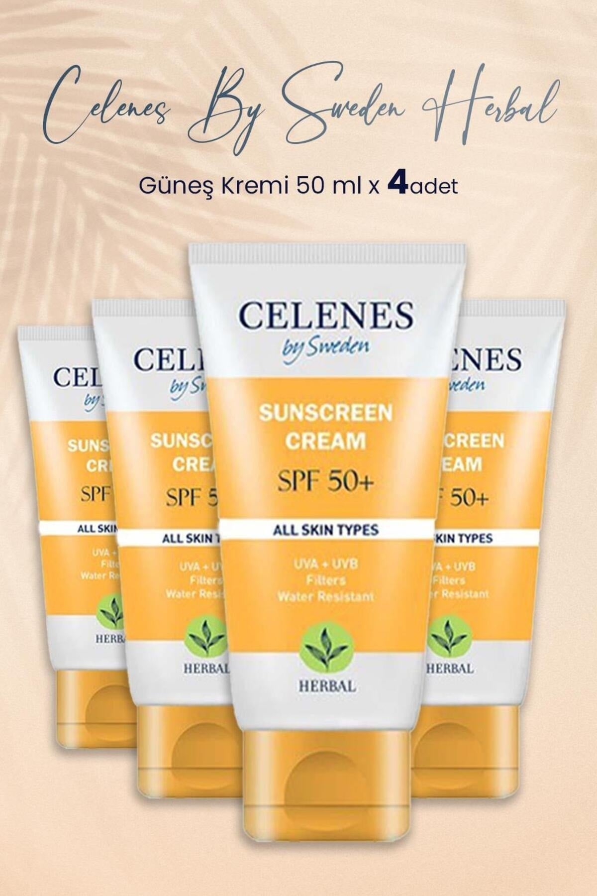 Herbal Güneş Koruma Kremi 50 Spf 50 ml x4 Adet