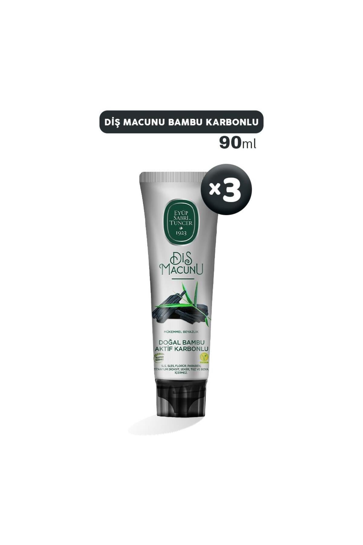 Diş Macunu Bambu Karbonlu 90 ml x 3