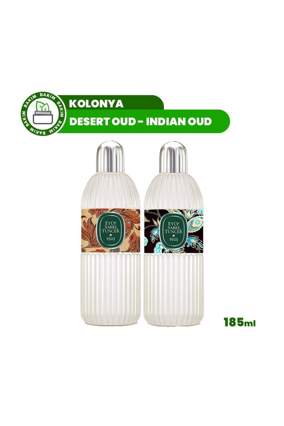 Kolonya Indian Oud ve Desert Oud 185 ml Cam Şişe