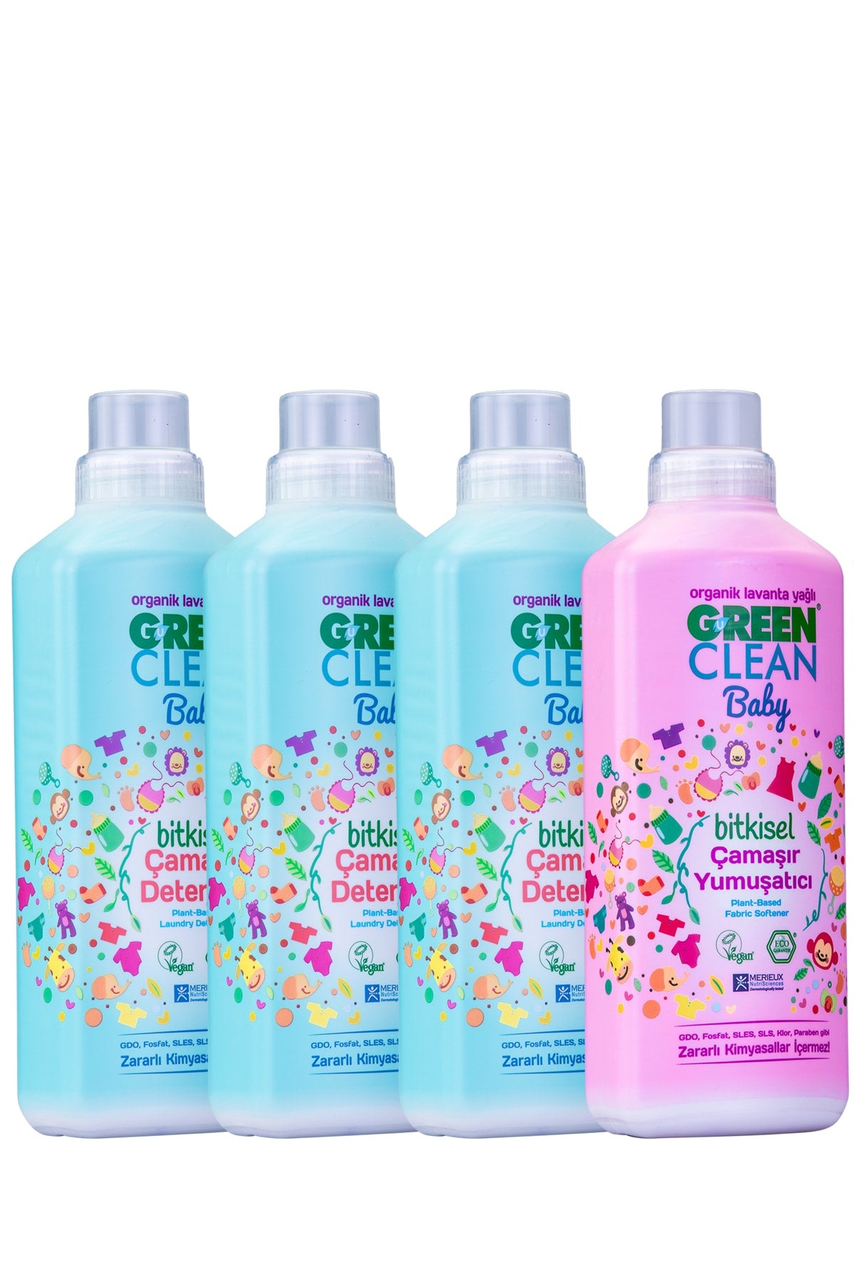 Baby Çamaşır Deterjanı 1 lt. + Çamaşır Deterjanı 1 lt Yumuşatıcı 1 lt. Yumuaşatıcı