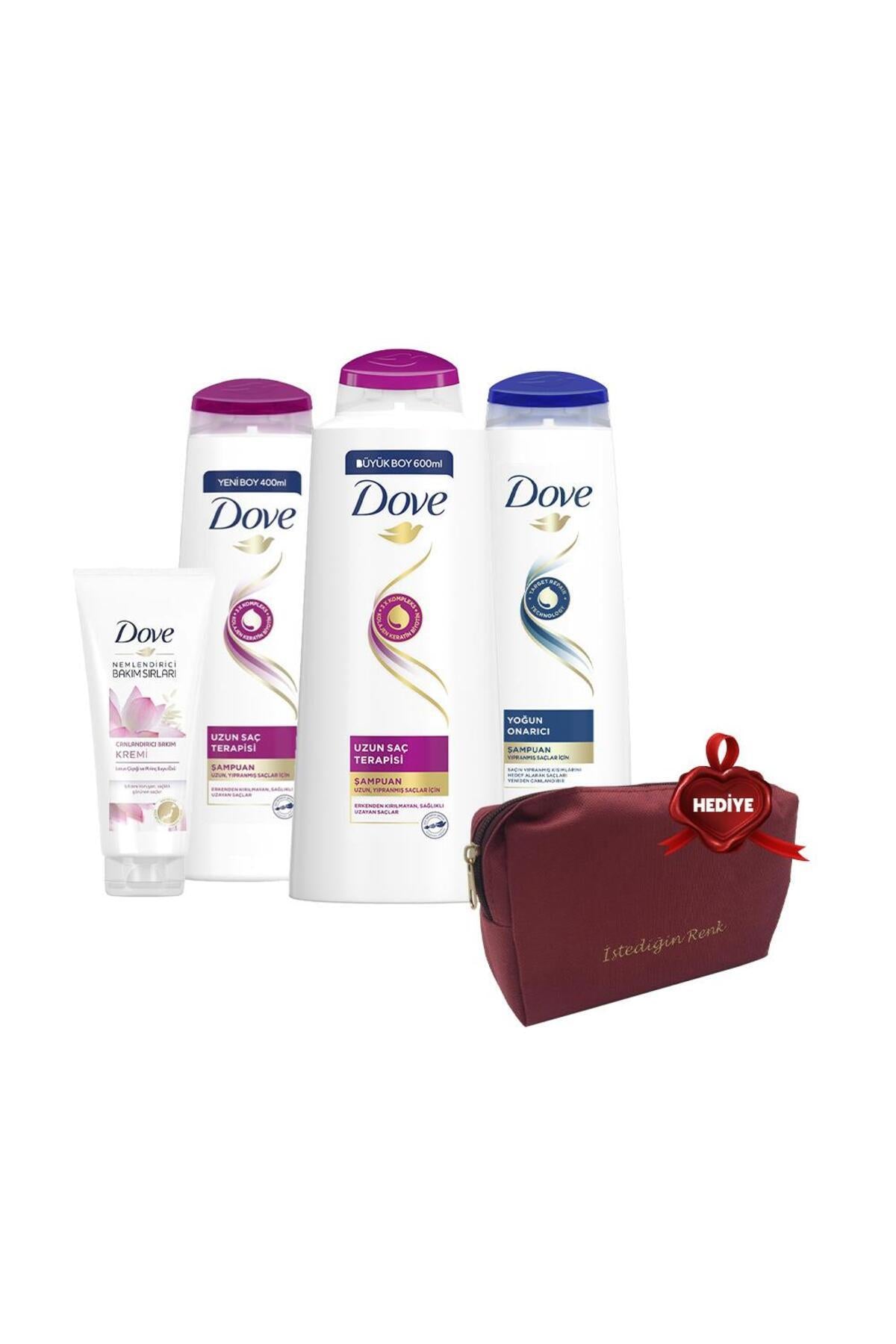 Şampuan 600 ml, 400 ml, 350 ml ve Saç Kremi Lotus, Çanta Hediyeli