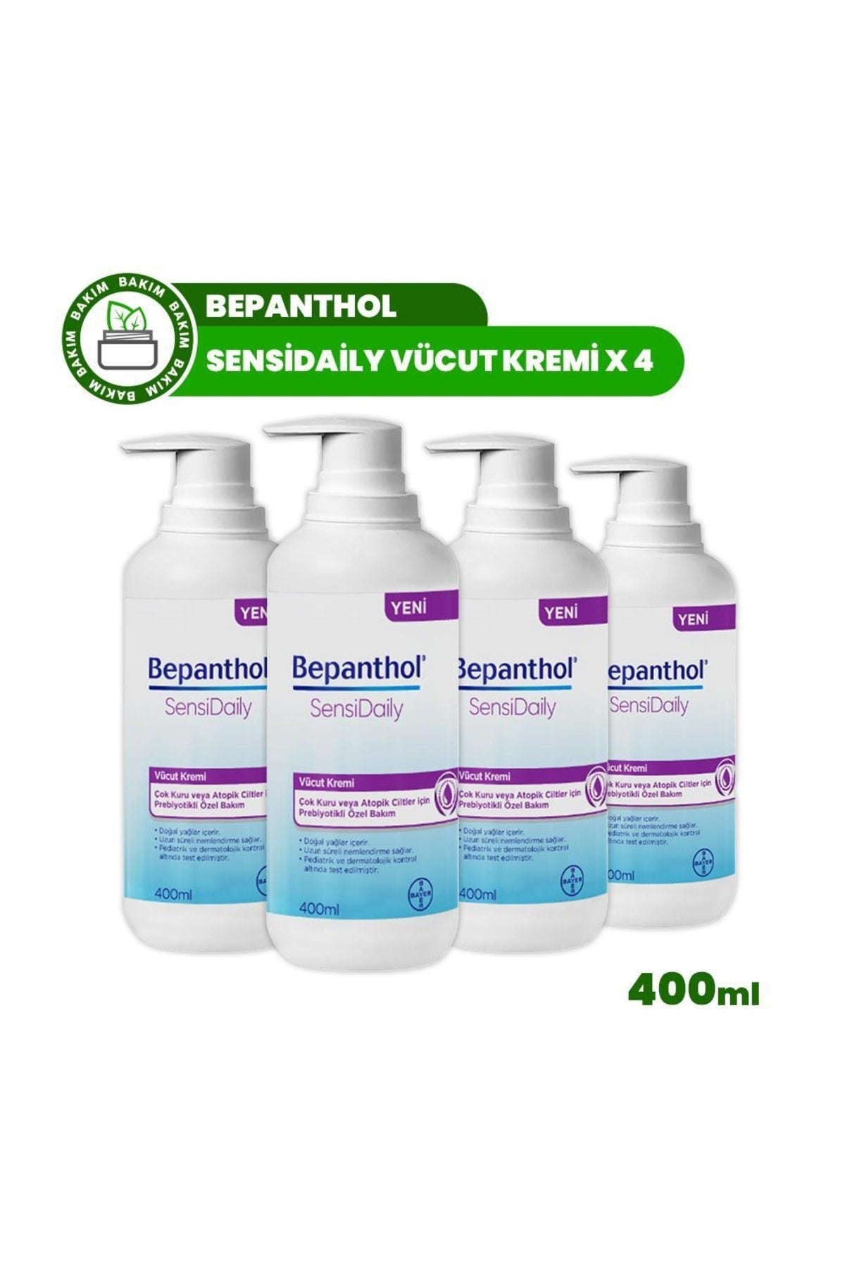 Sensidaily Vücut Kremi 400 Ml X 4