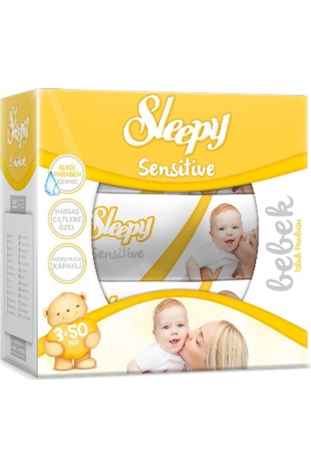 Sensitive Islak Havlu Mendil 50 Yaprak 6 Lı Set