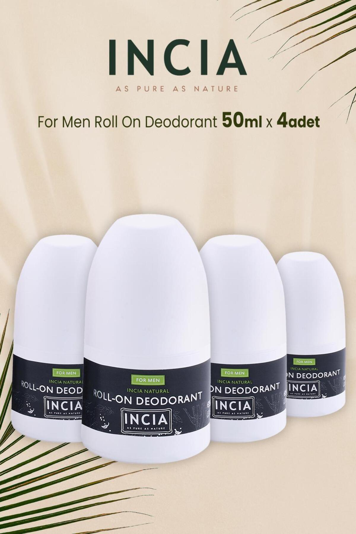 For Men Doğal Roll On Deodorant 50 ml X 4 Adet