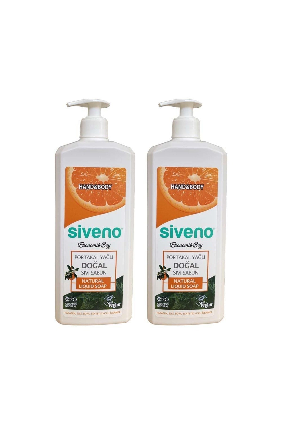 Portakal Yağlı Doğal Sıvı Sabun 1 Lt X 2