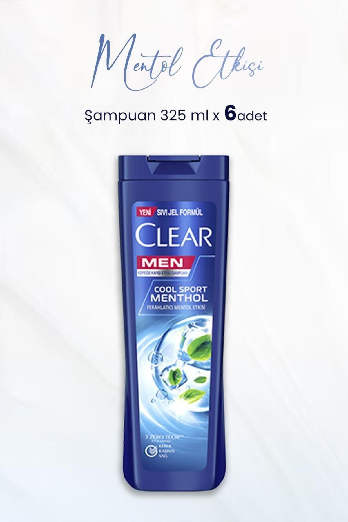 Men Kepeğe Karşı Etkili Ferahlatıcı Mentol Etkisi 325 ml x 6 Adet