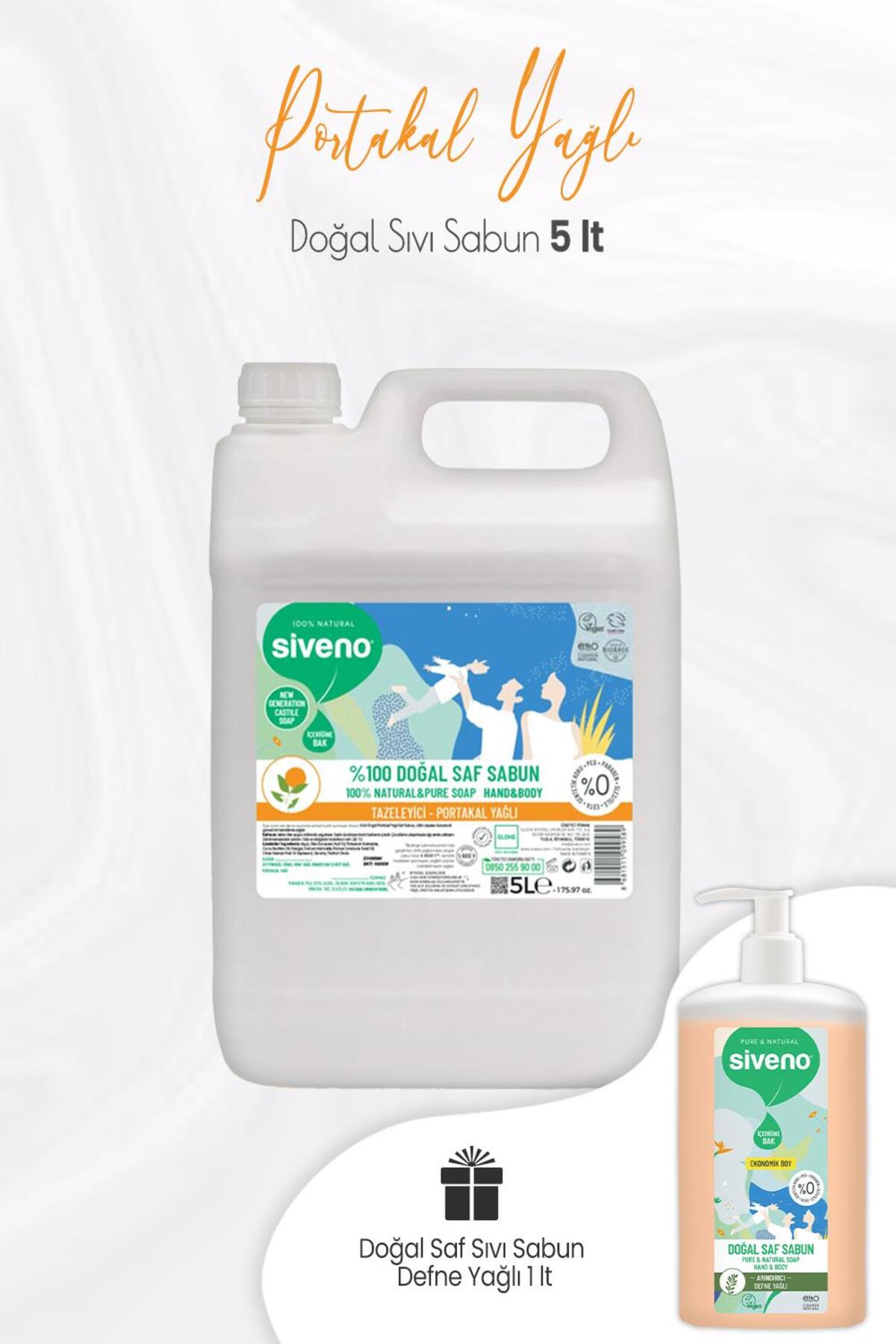 Portakal Yağlı Sıvı Sabun 5 Lt Ve Defne Sıvı Sabun 1 Lt