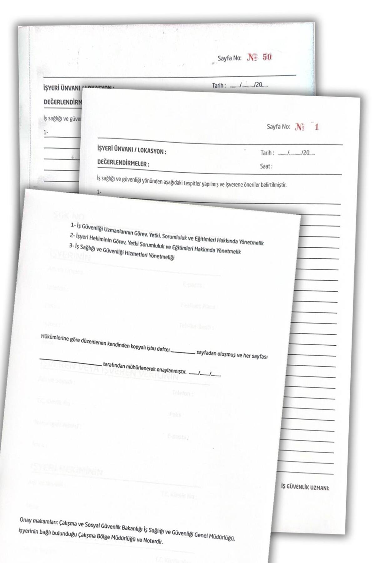 Kurul Karar, İş Sağlığı ve Güvenliği ve İşe Giriş Muayene Defteri