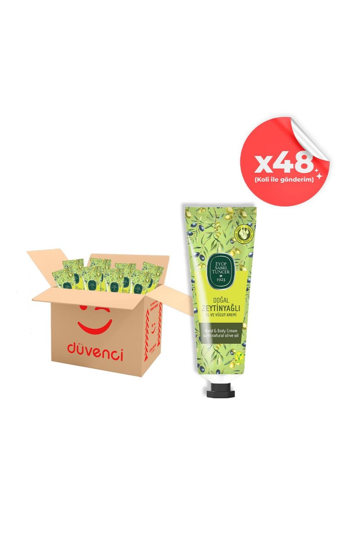 Doğal Zeytinyağlı El Ve Vücut Kremi 50 ML x 48