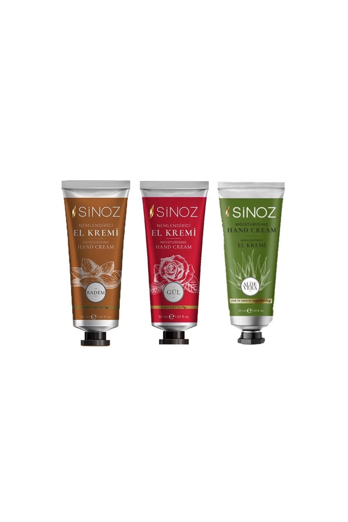 Nemlendirici El Kremi Badem, Gül Ve Aloe Vera 30 Ml