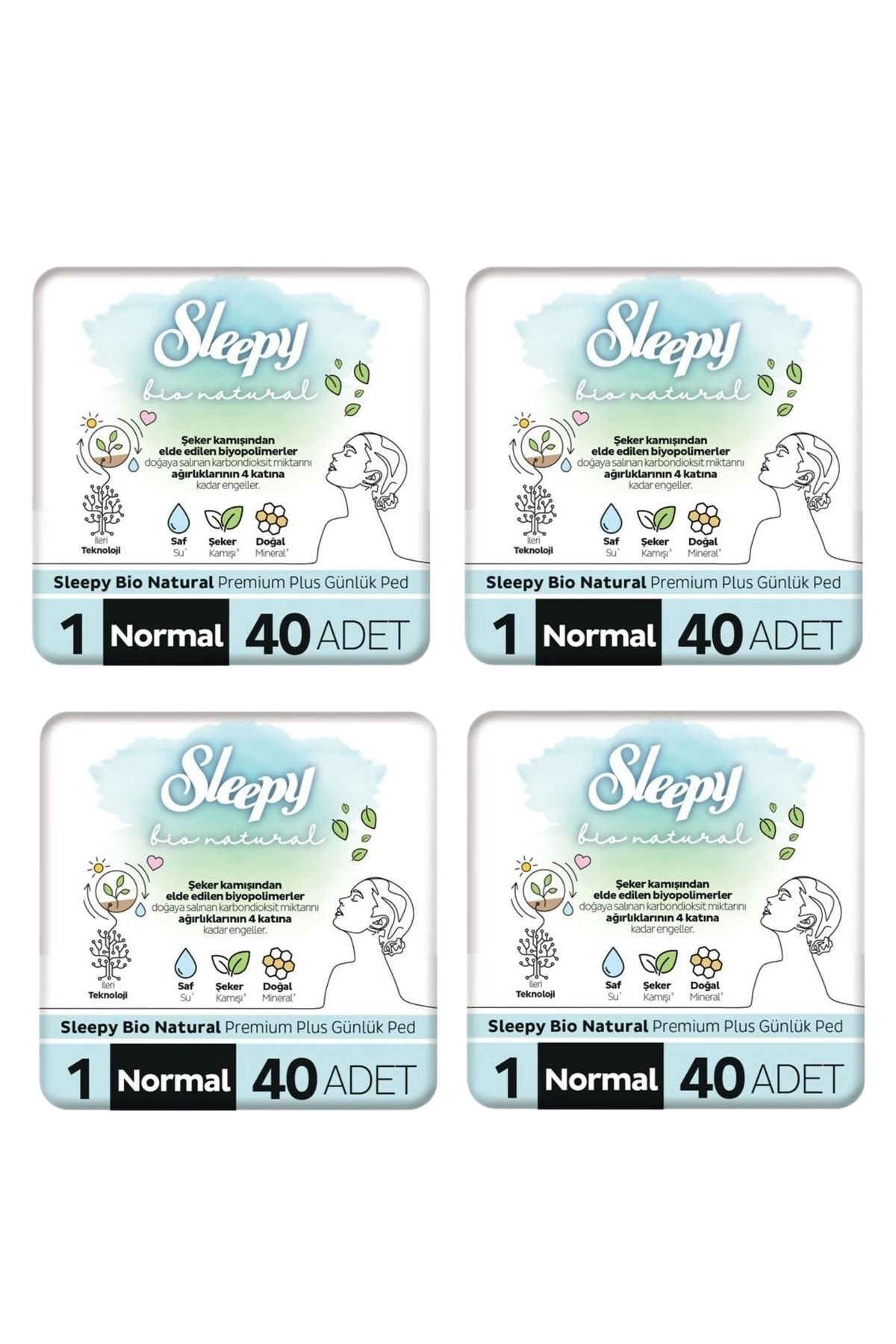Bio Natürel Premium Plus Günlük Ped 40 Li*4 Adet