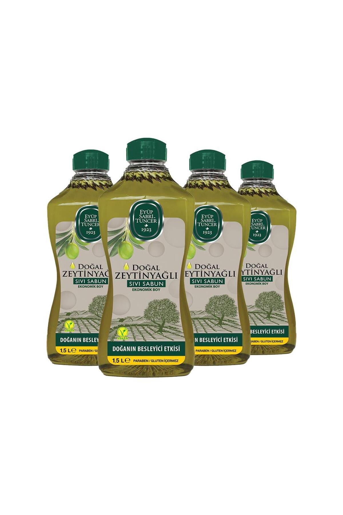 Doğal Zeytinyağlı Sıvı Sabun 1.5 lt x 4