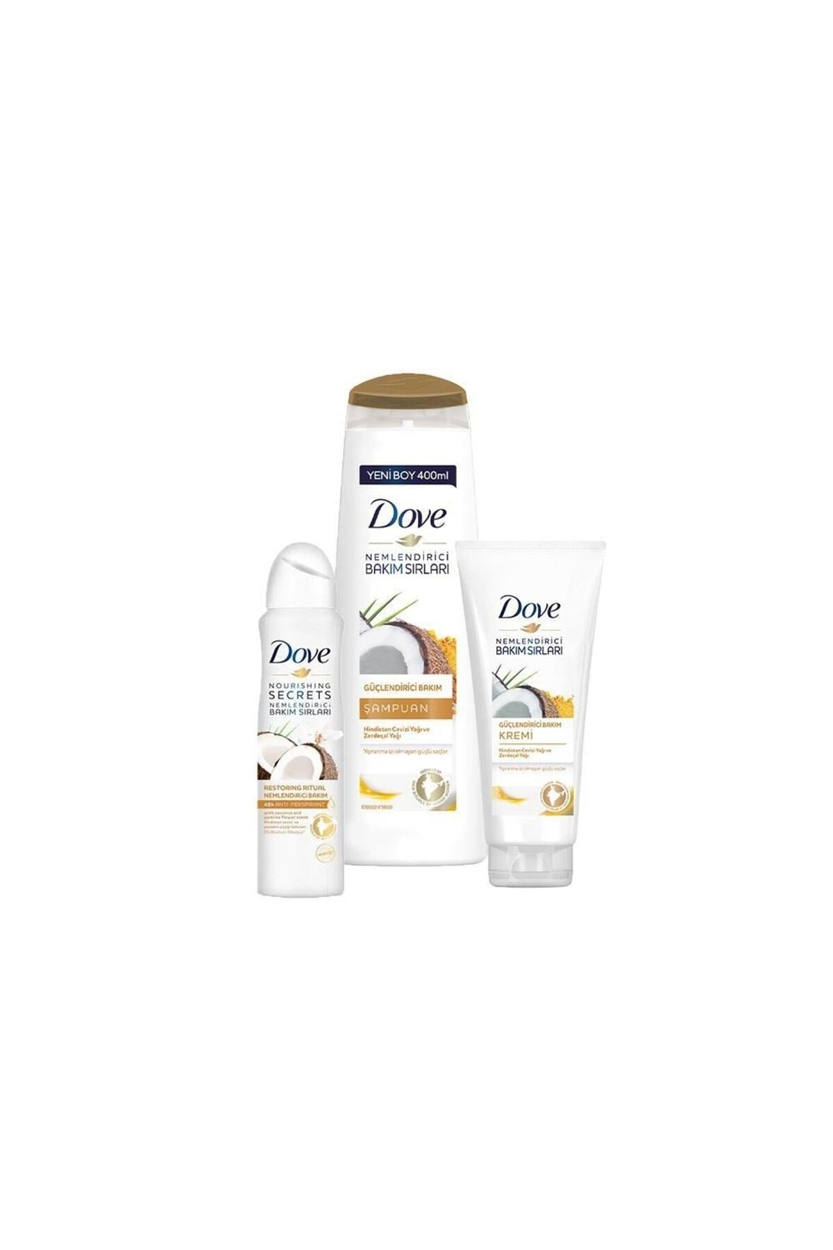 Hindistan Cevizli Şampuan, Saç Kremi Ve Sprey Deodorant