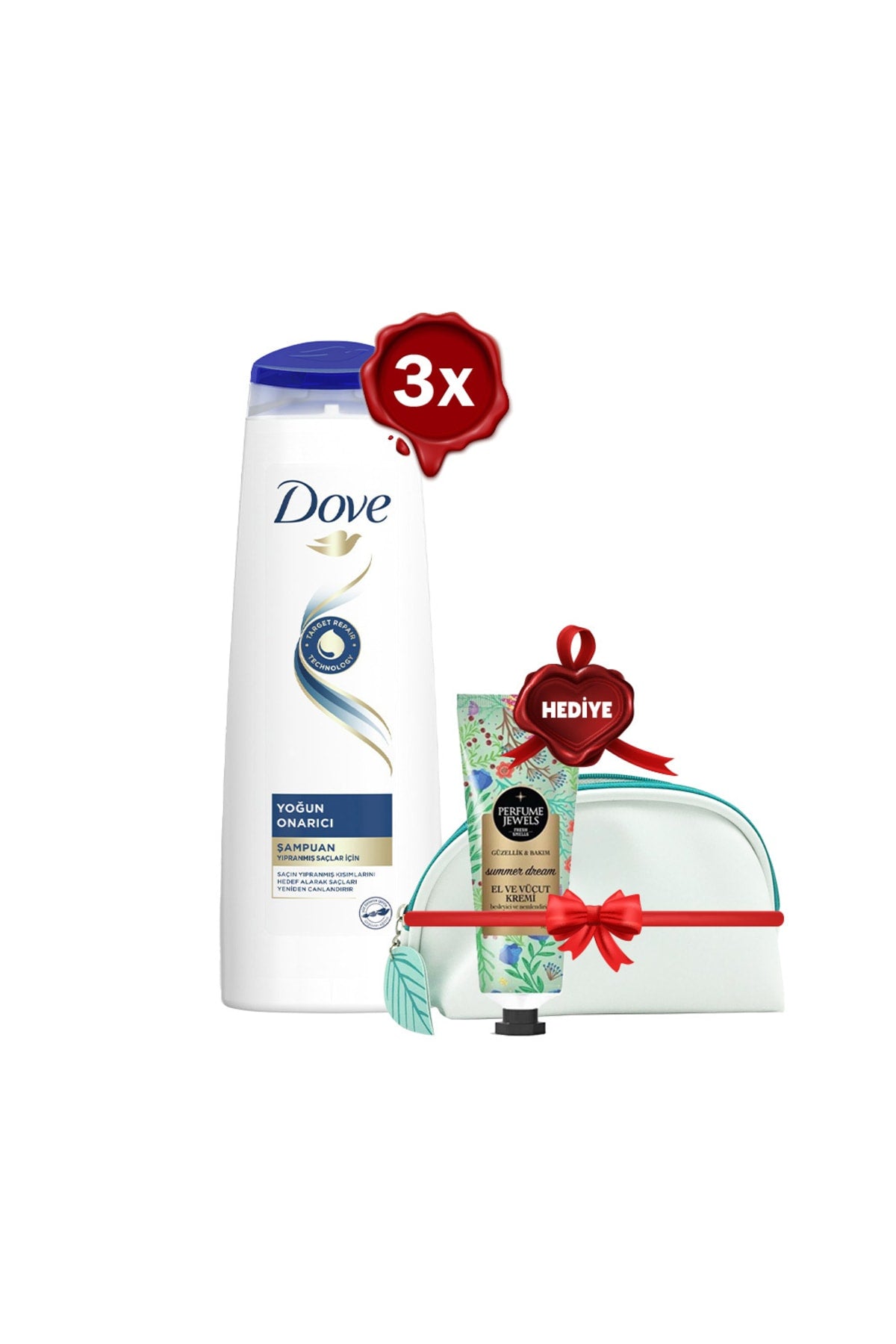 Şampuan Yoğun Onarıcı 350 Ml X 3, El Kremi Summer Dream Ve Çanta Hediyeli