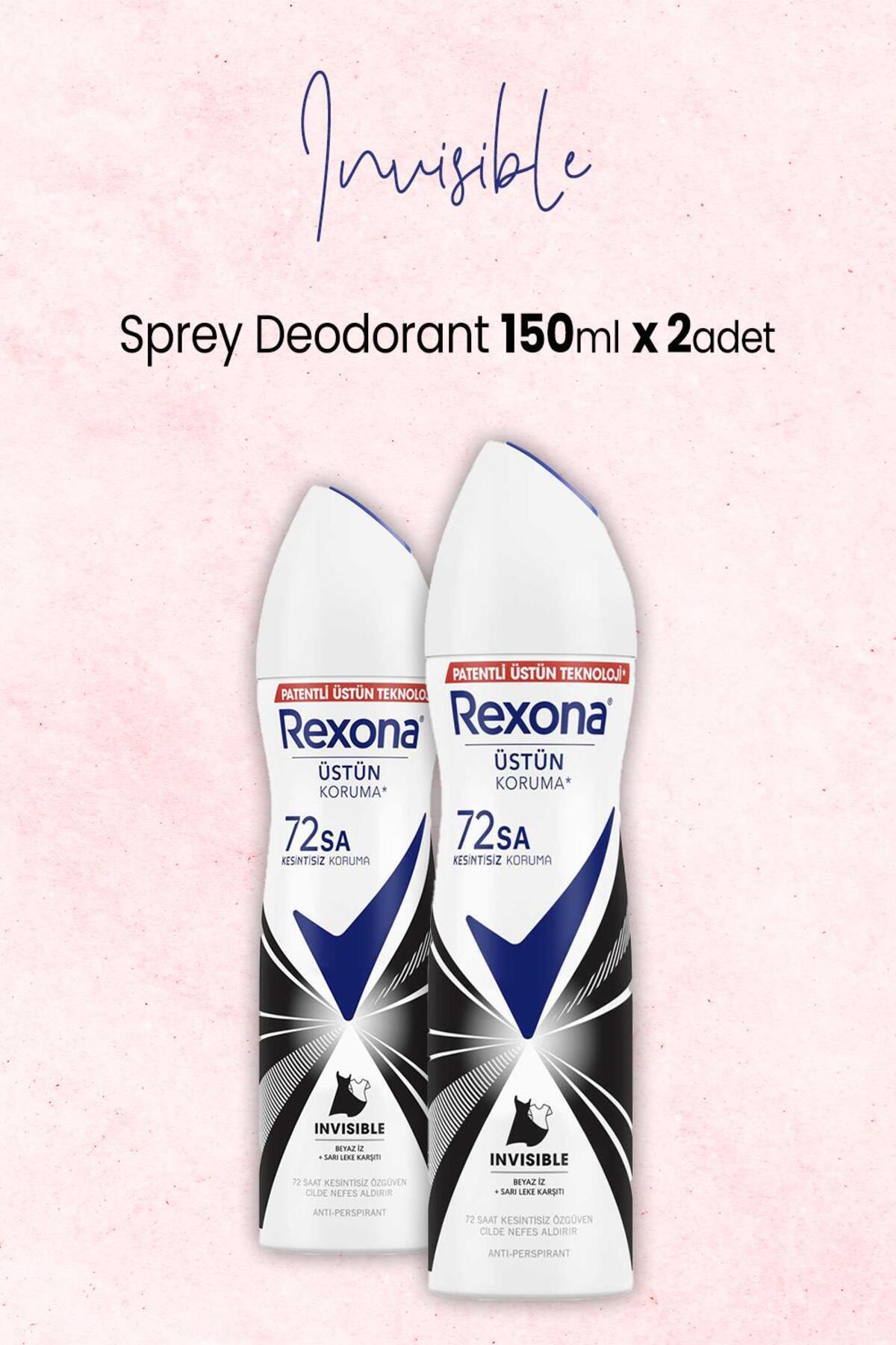 Kadın Sprey Deodorant Invisible 150 ml x 2 Adet