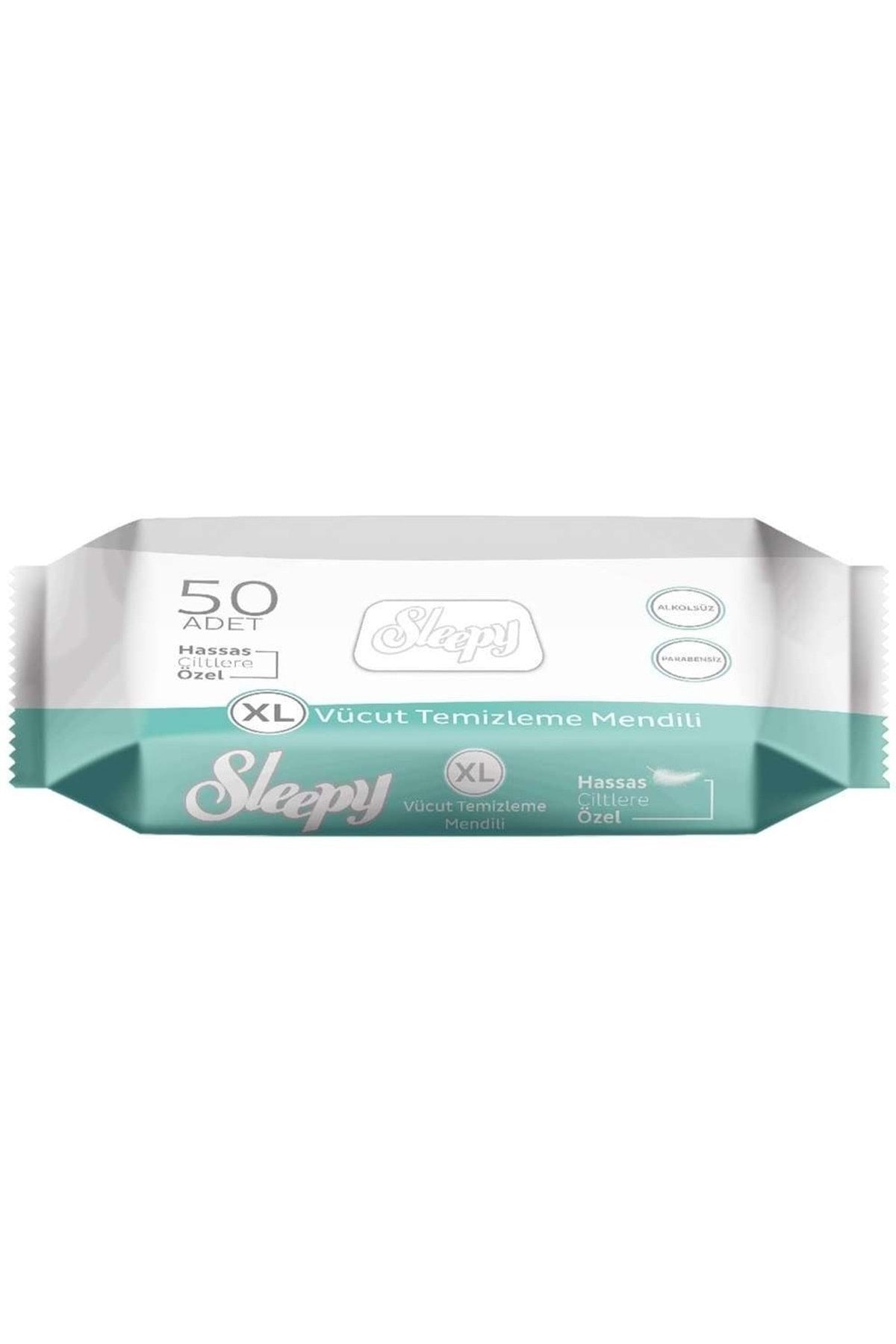 Hasta Vücut Temizleme Islak Mendil Havlu 50 Yaprak XL (6 Lı Set)