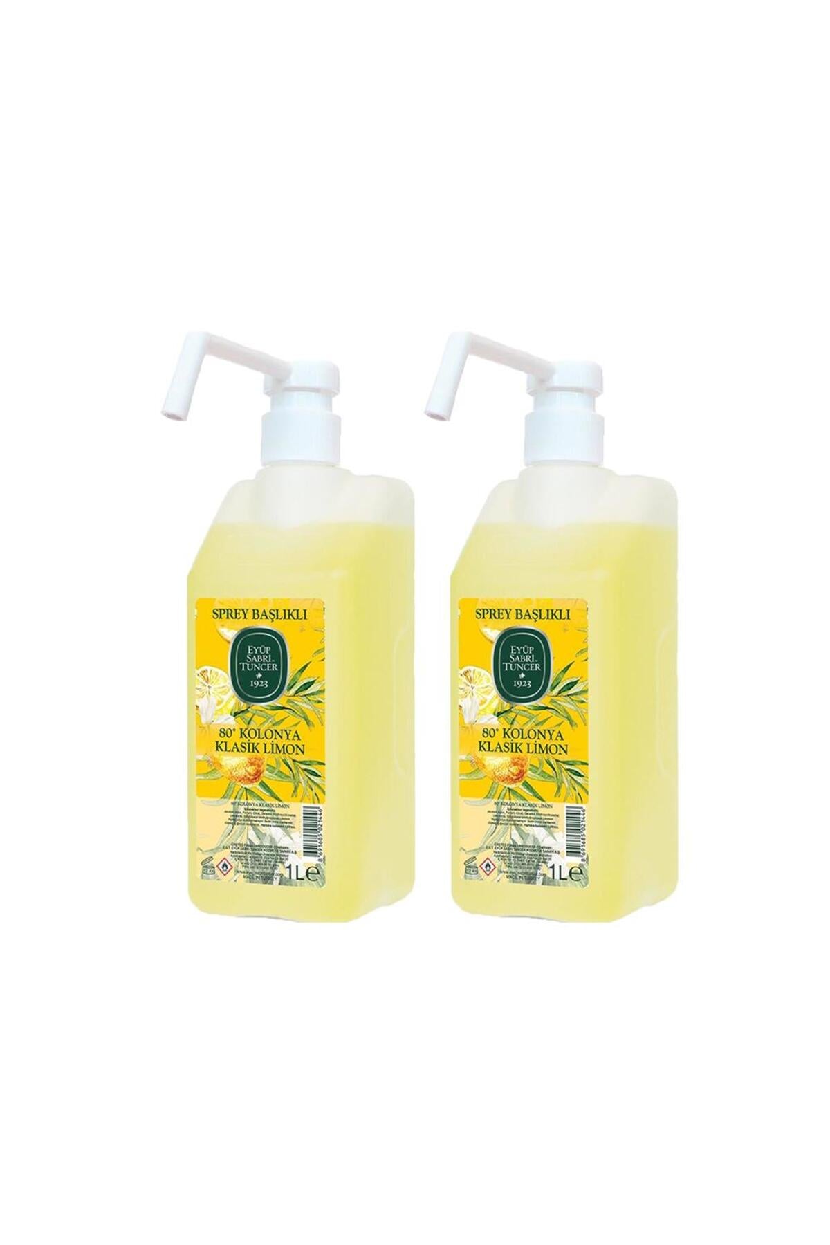 EST Klasik Limon Kolonyası 1 lt - Sprey Başlıklı X 2 Adet