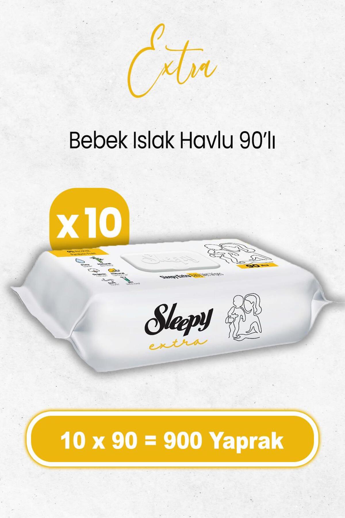 Extra Islak Bebek Havlusu 90 x 10 Adet (900 Yaprak)