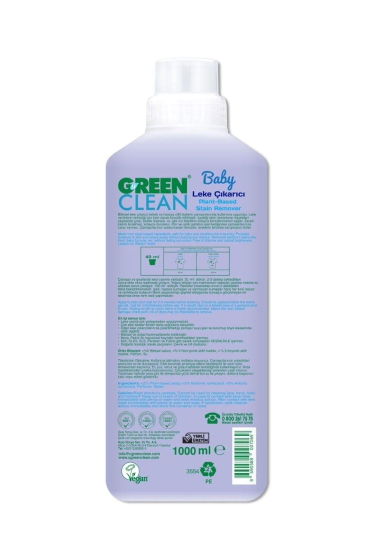 Baby Bitkisel Leke Çıkarıcı 1000ml