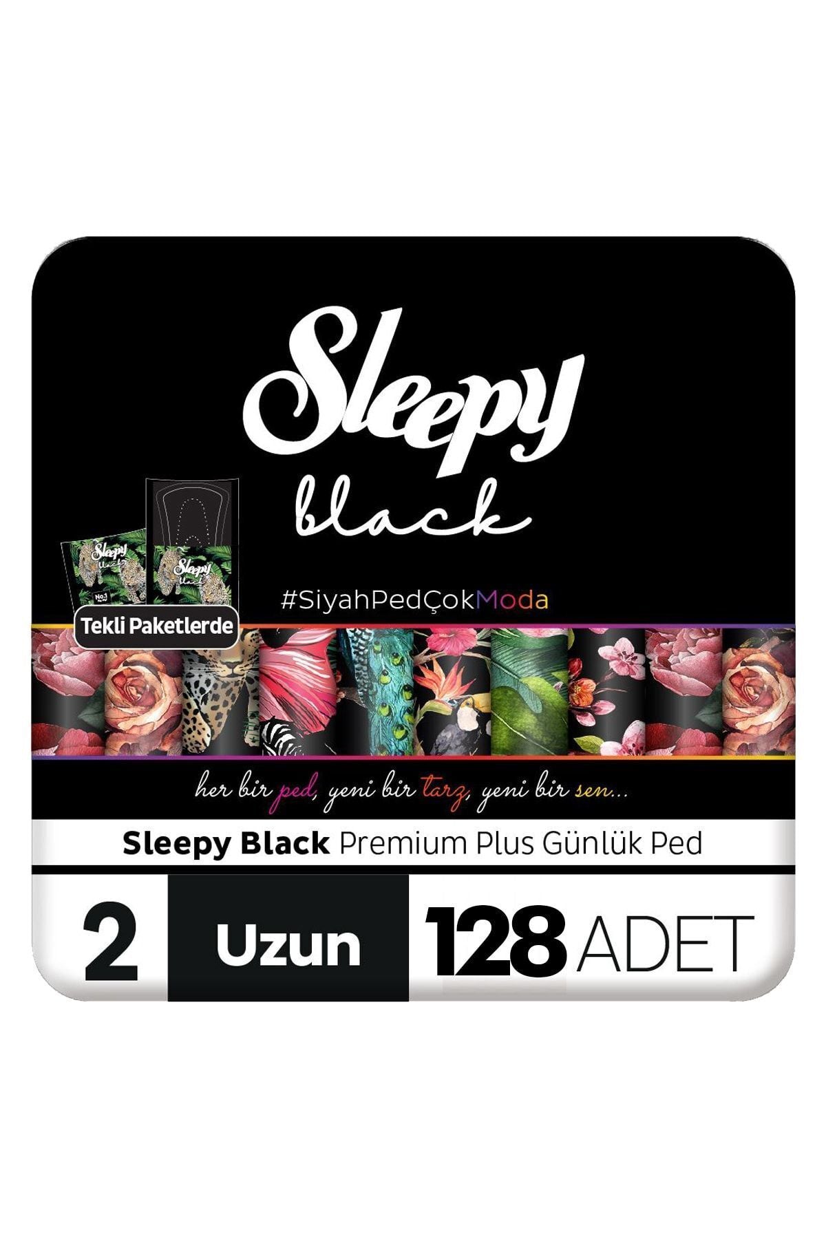 Black Premium Plus Günlük Ped Uzun 32x4 (128 Adet)